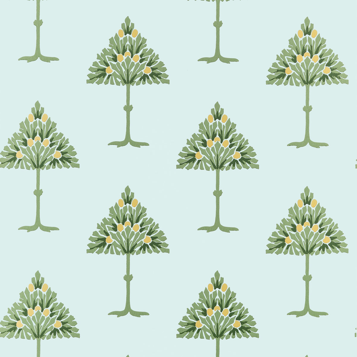 May Tree Wallpaper in Seaglass color - pattern number T14617 - by Thibaut in the Fairhaven collection