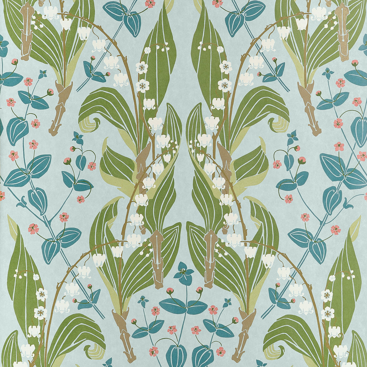 Harbor Springs Wallpaper in Spa Blue color - pattern number T14618 - by Thibaut in the Fairhaven collection