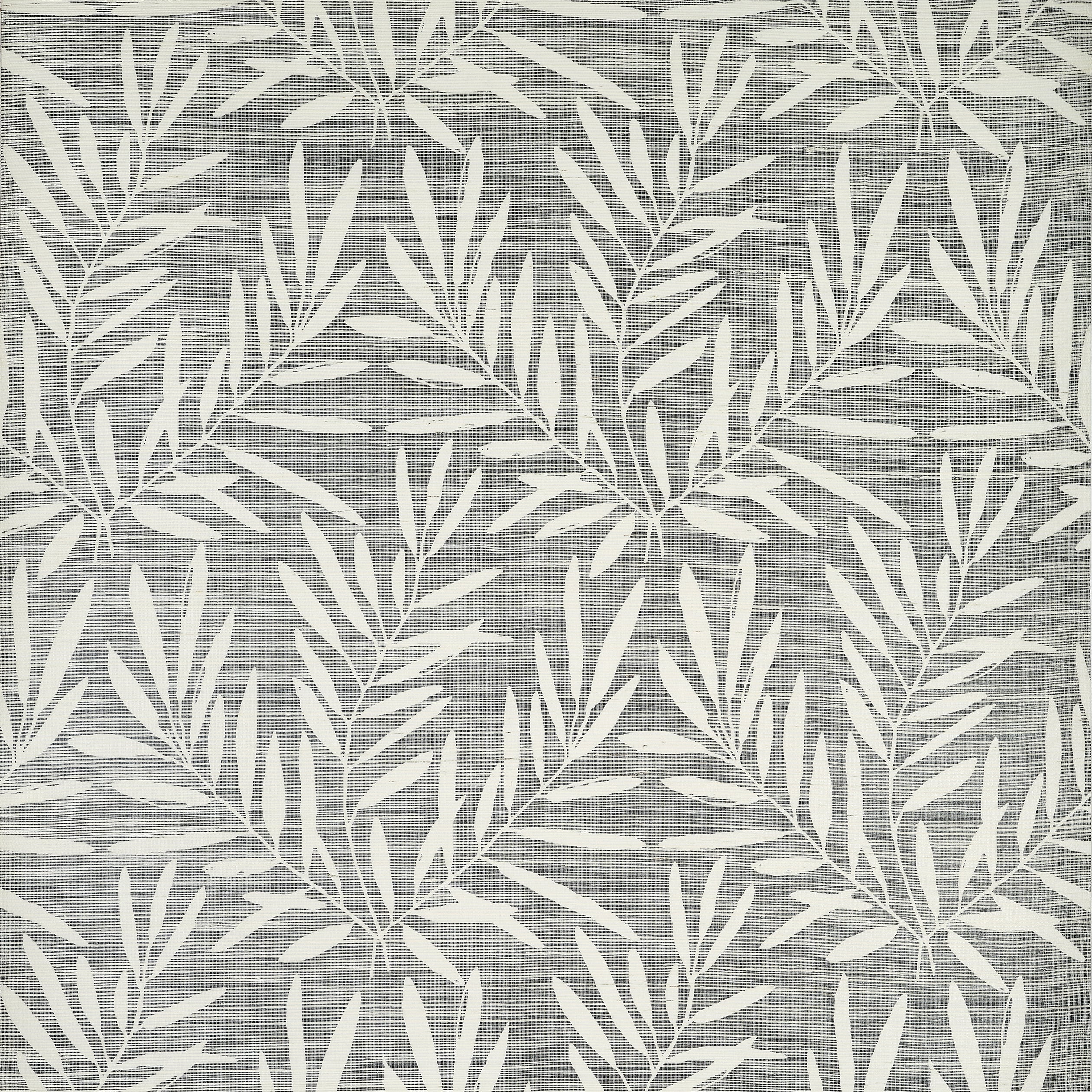 Summer Leaves fabric in charcoal color - pattern number T15801 - by Thibaut in the Islander collection