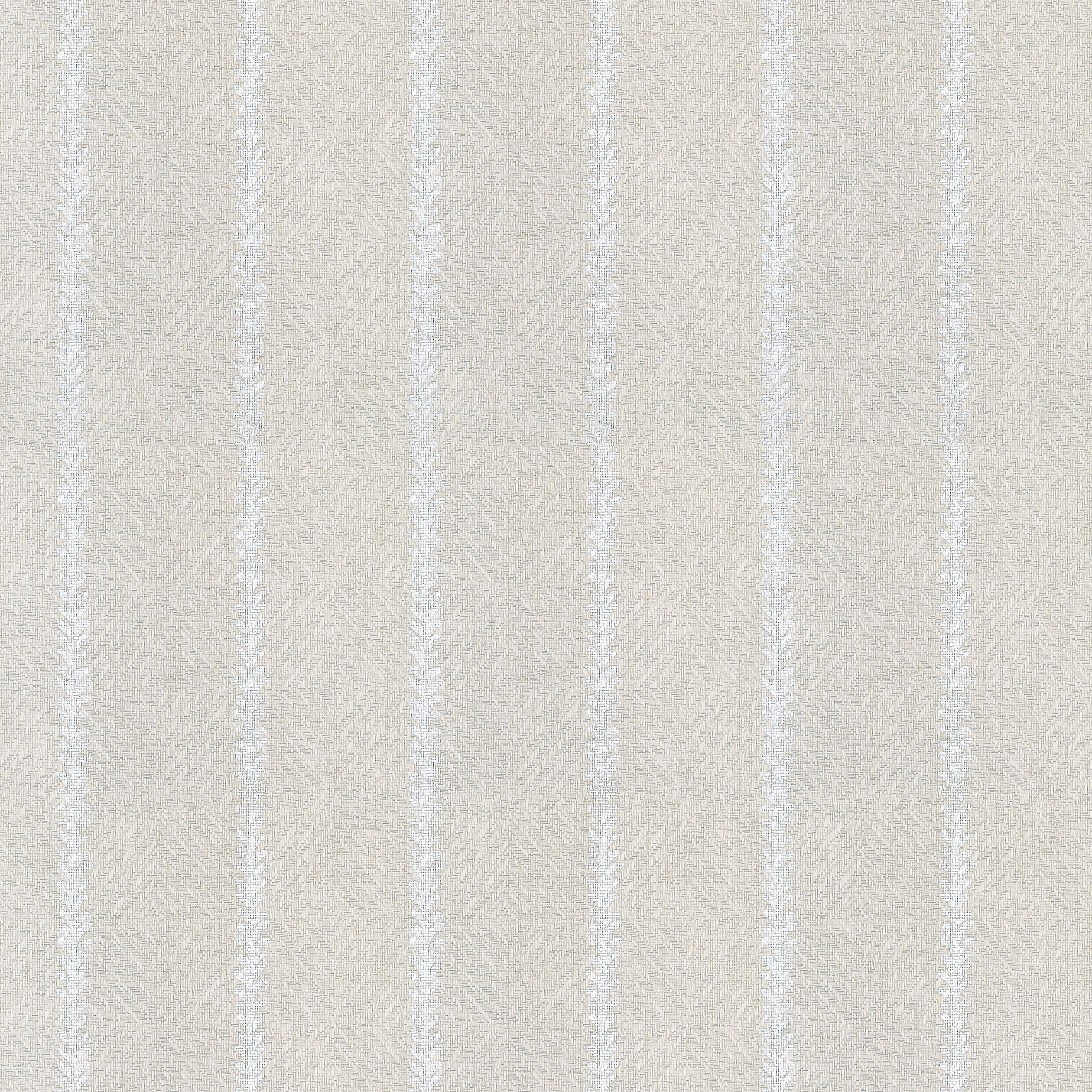 Barrier Weave fabric in metallic silver on soft grey color - pattern number T15809 - by Thibaut in the Islander collection