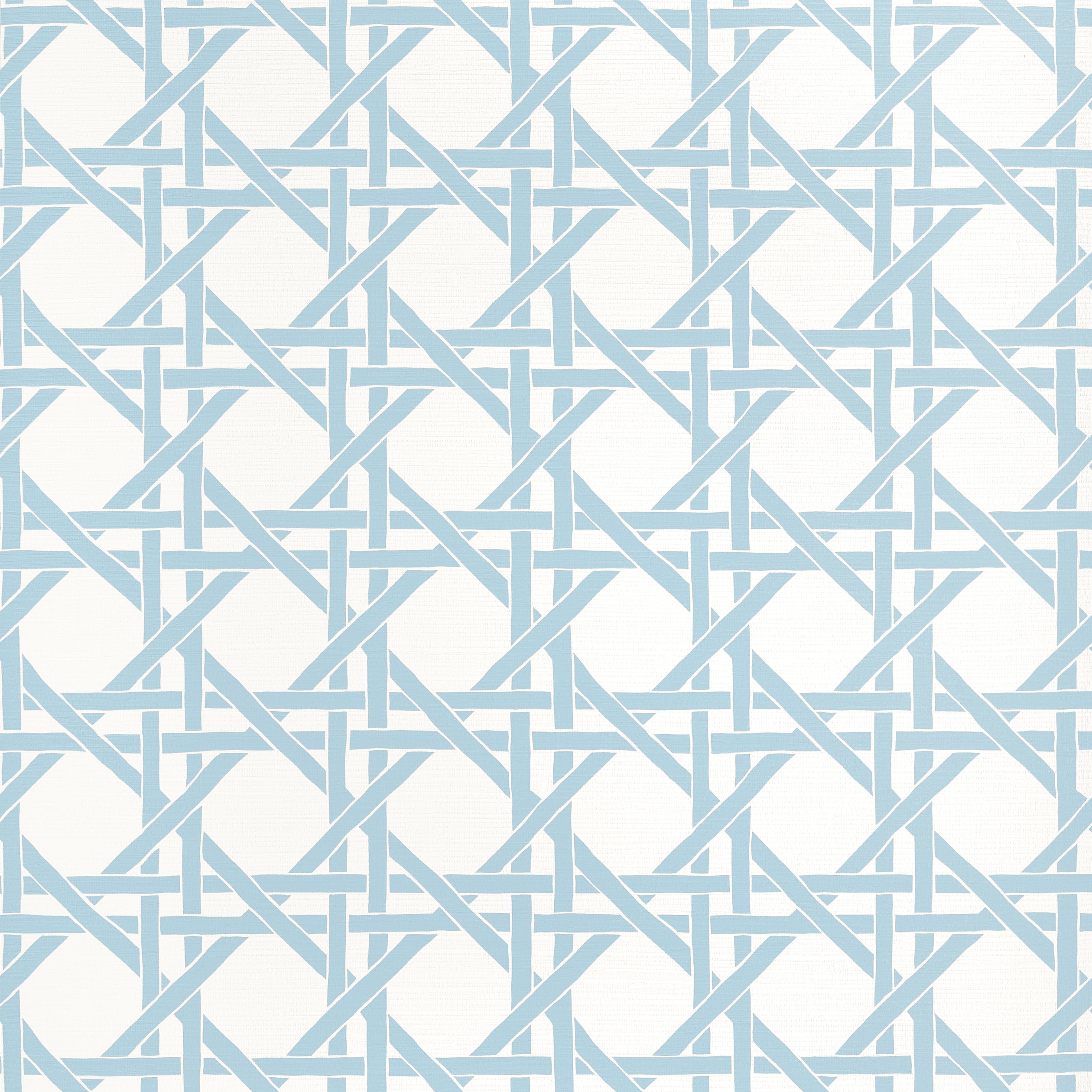 Canary Trellis fabric in light blue color - pattern number T15815 - by Thibaut in the Islander collection