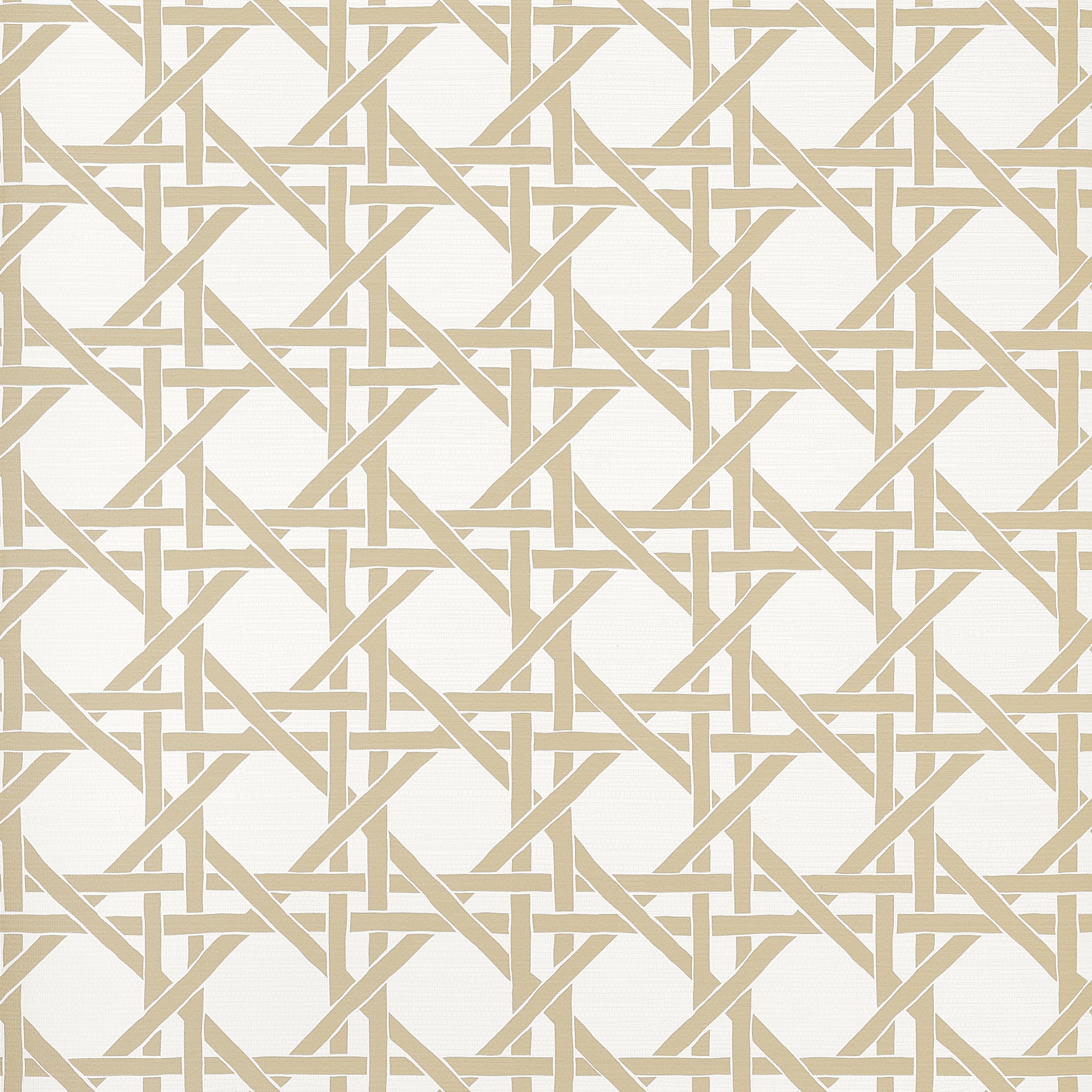 Canary Trellis fabric in beige color - pattern number T15817 - by Thibaut in the Islander collection