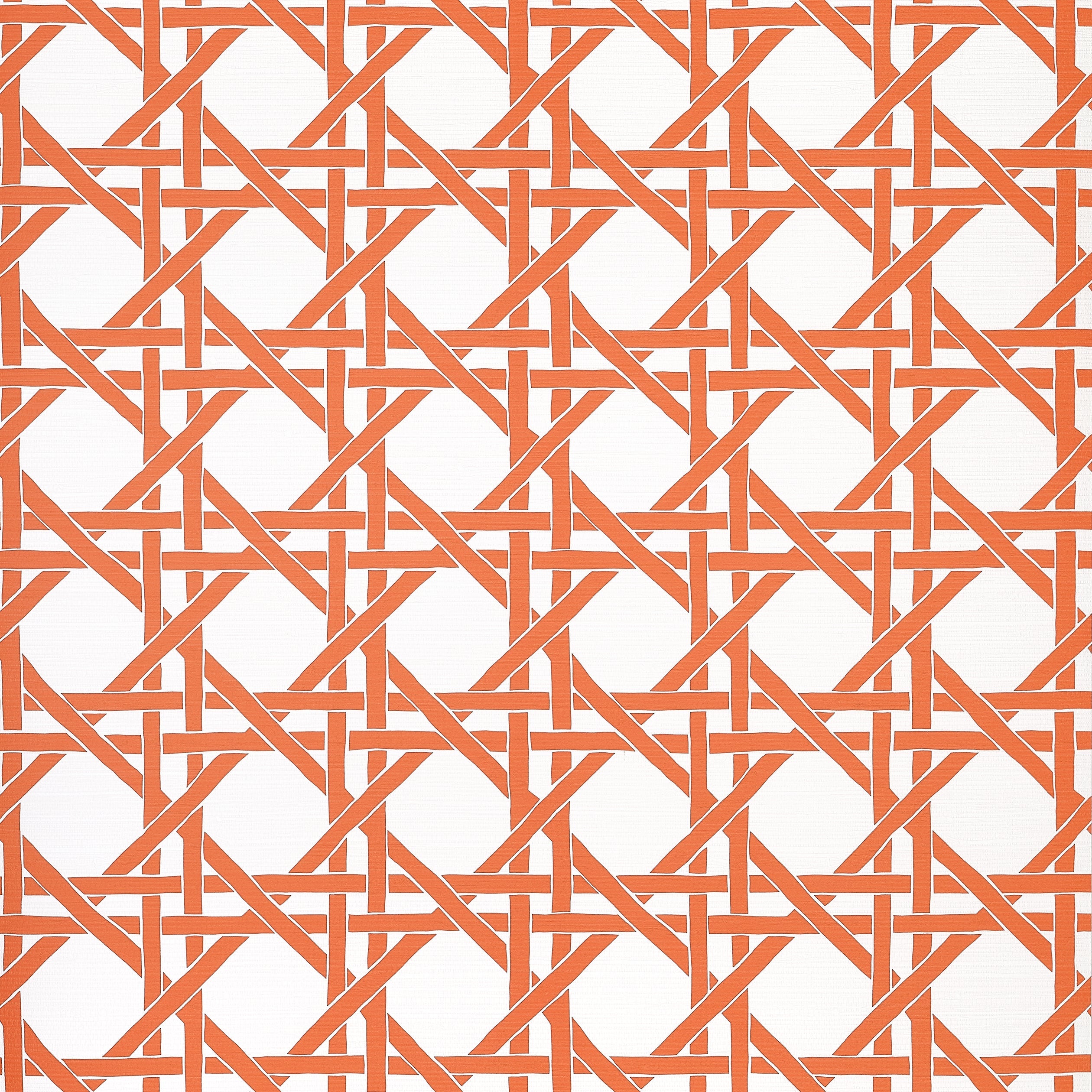 Canary Trellis fabric in coral color - pattern number T15818 - by Thibaut in the Islander collection