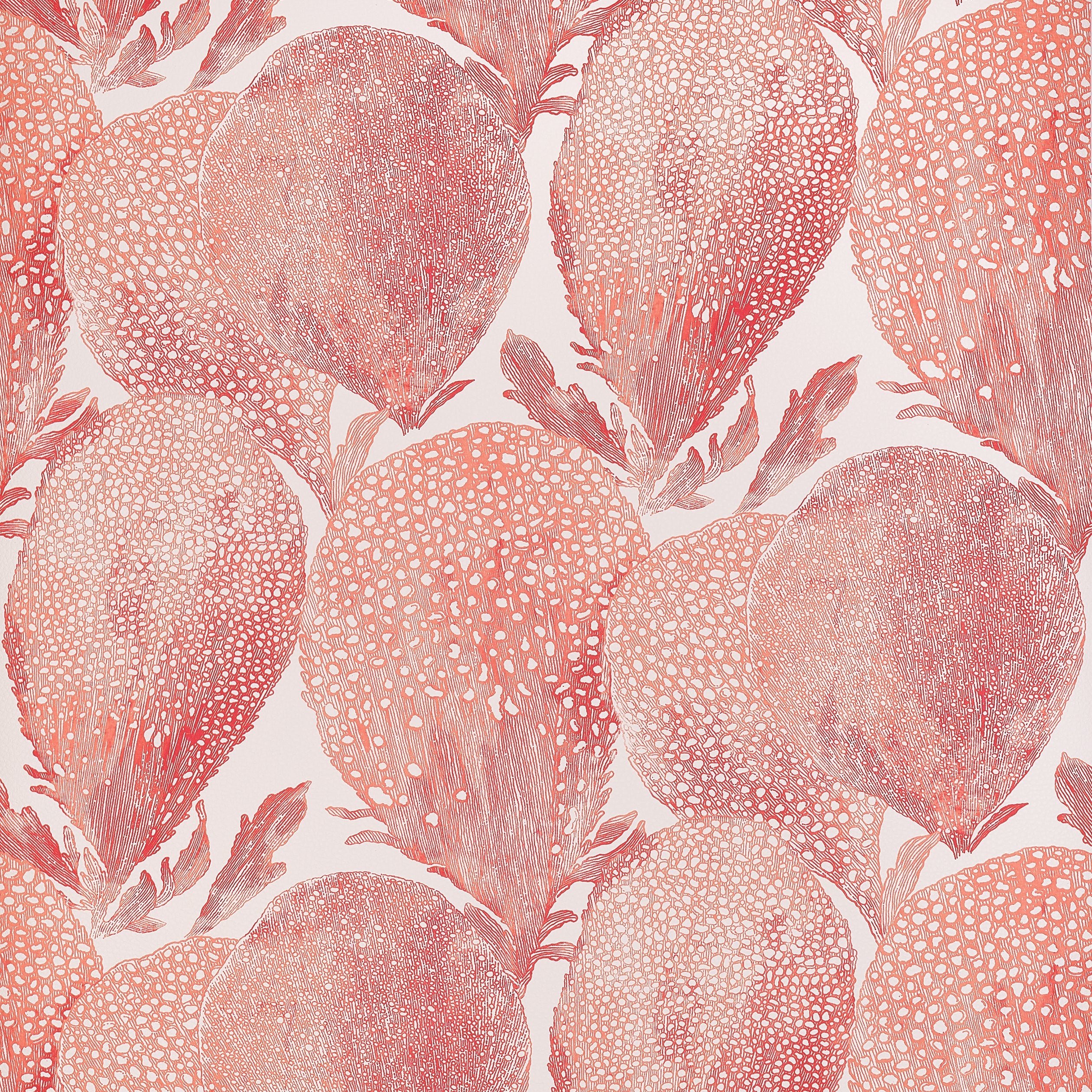 Under The Sea fabric in coral color - pattern number T15825 - by Thibaut in the Islander collection