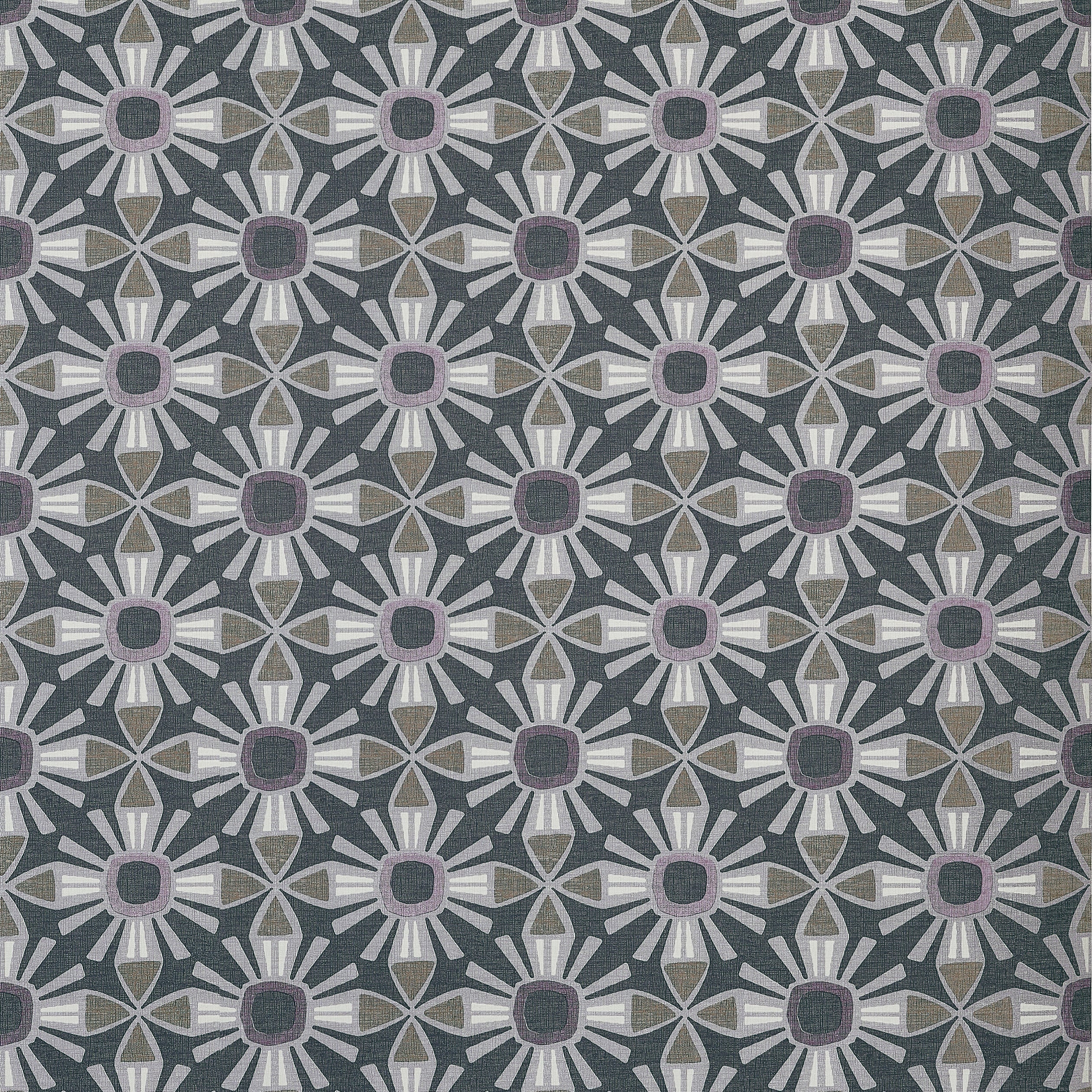 Kona wallpaper in black color - pattern number T15828 - by Thibaut in the Islander collection