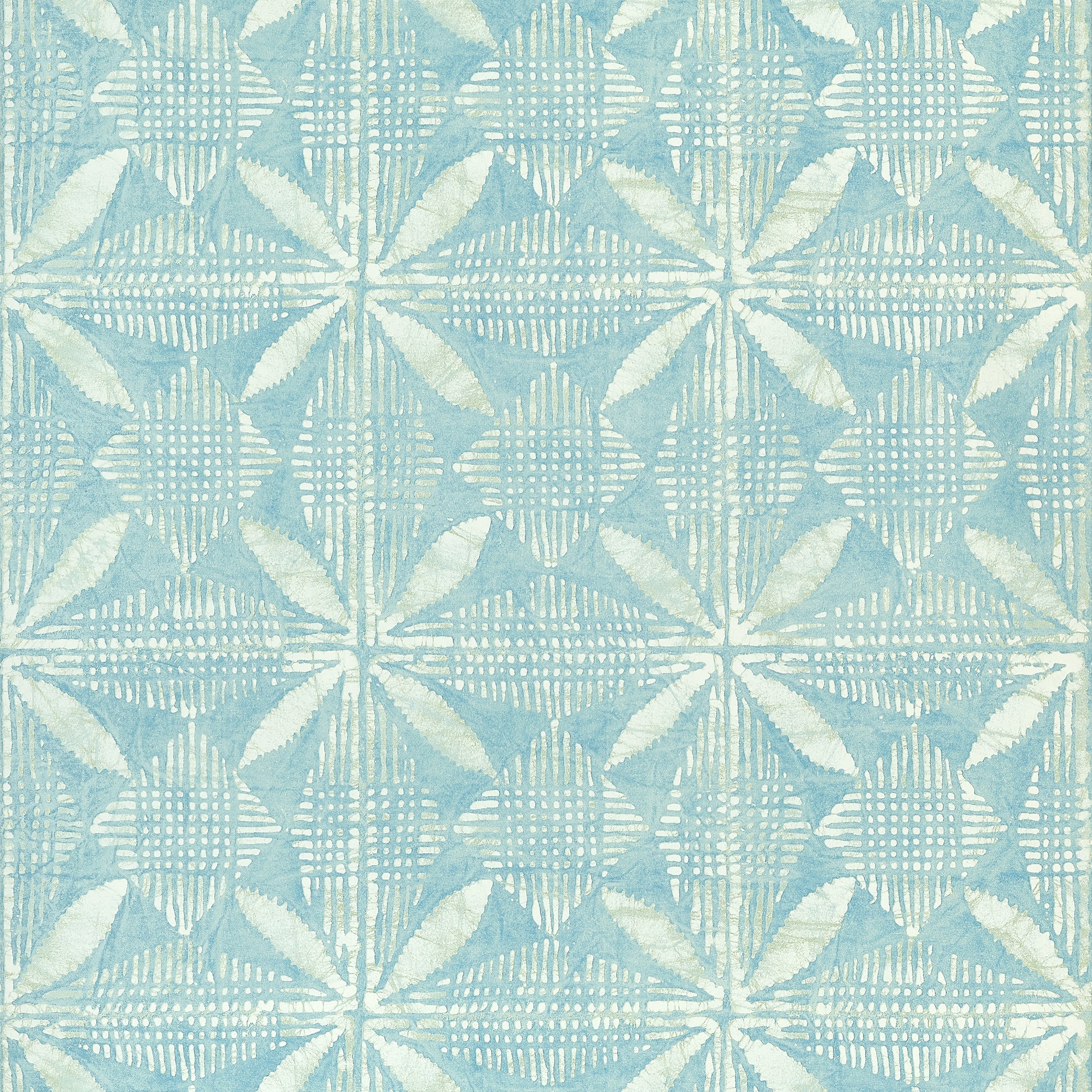 Tortuga Batik wallpaper in turquoise color - pattern number T15841 - by Thibaut in the Islander collection
