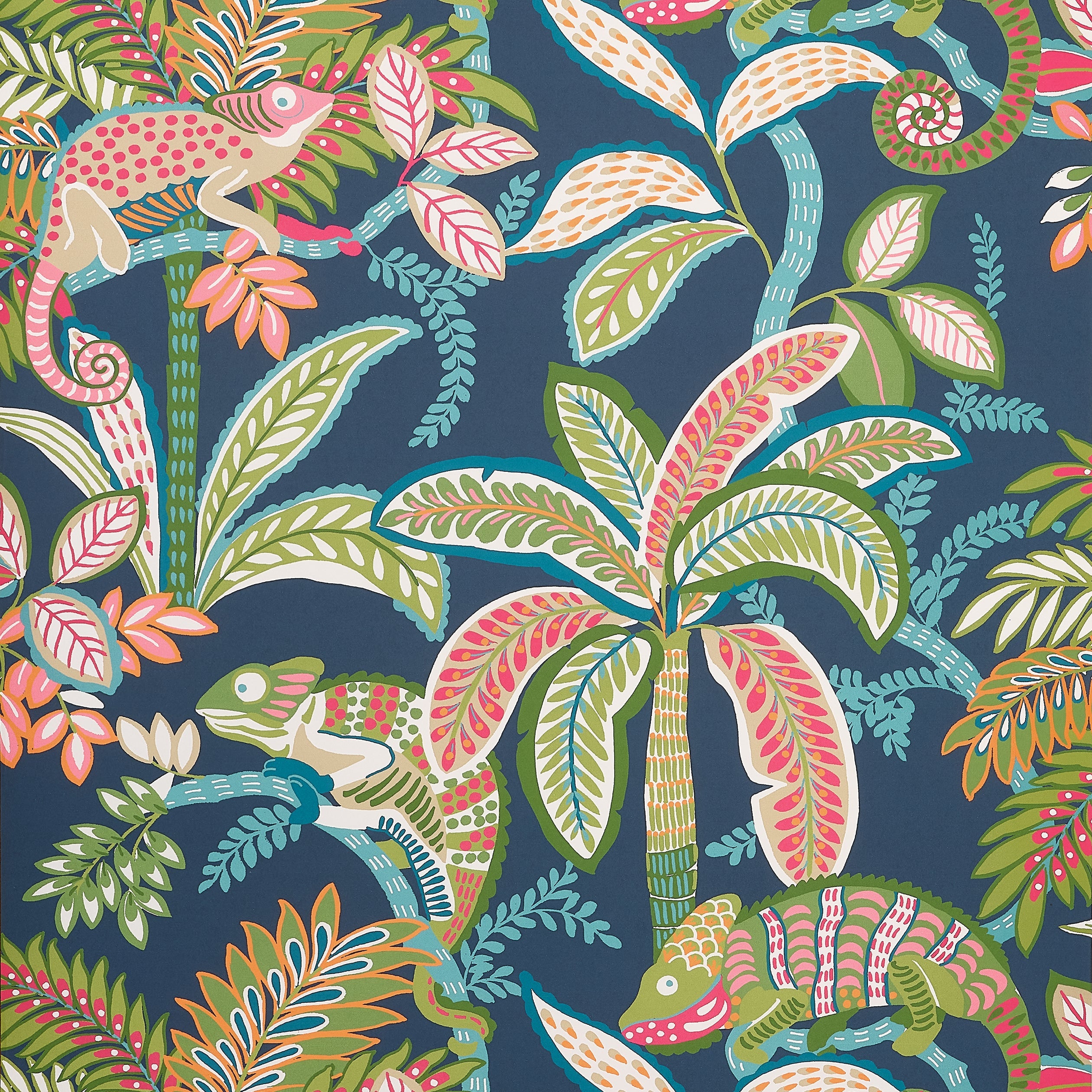 Iggy fabric in navy color - pattern number T15846 - by Thibaut in the Islander collection