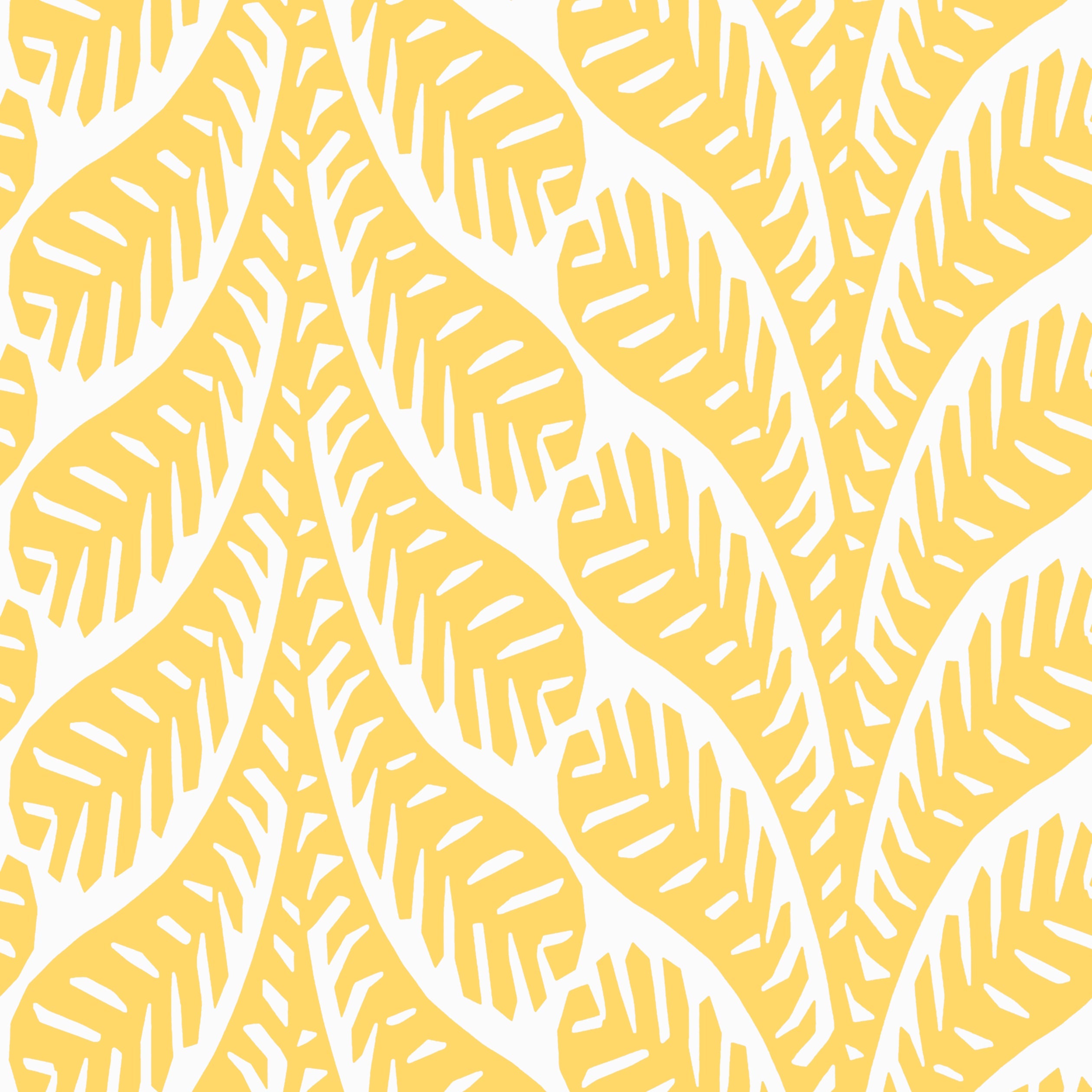 Ginger fabric in yellow color - pattern number T20828 - by Thibaut in the Eden collection