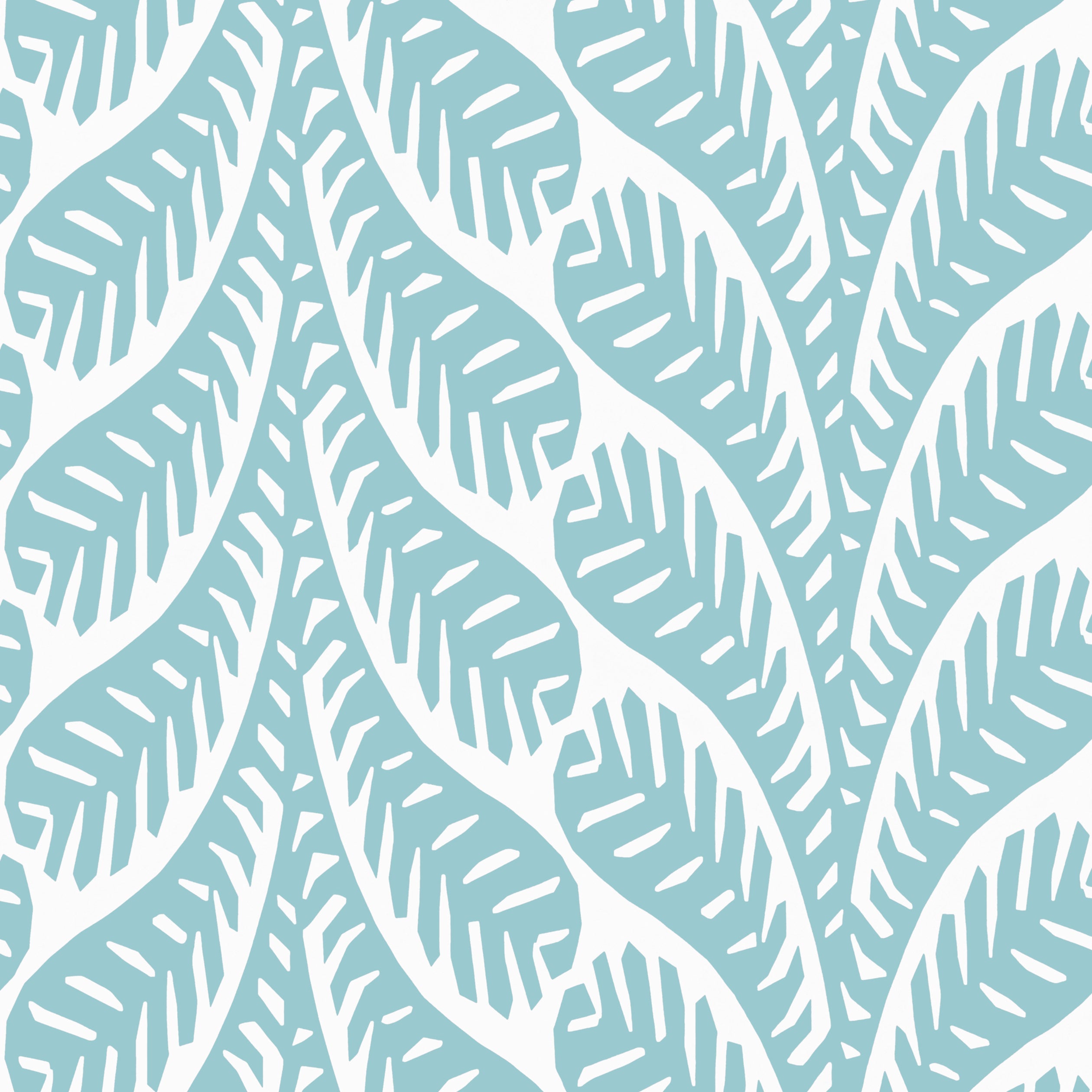 Ginger fabric in spa blue color - pattern number T20829 - by Thibaut in the Eden collection