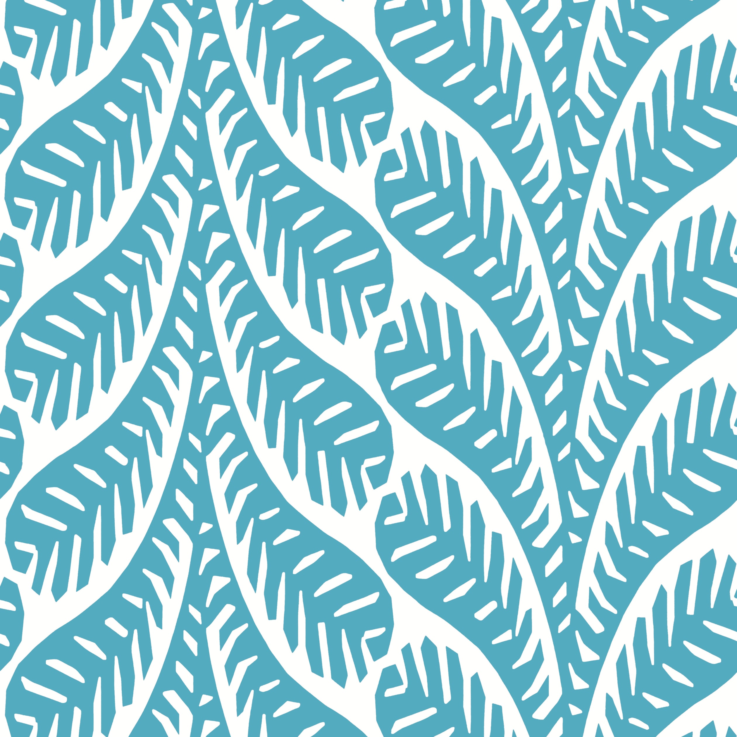 Ginger fabric in turquoise color - pattern number T20833 - by Thibaut in the Eden collection