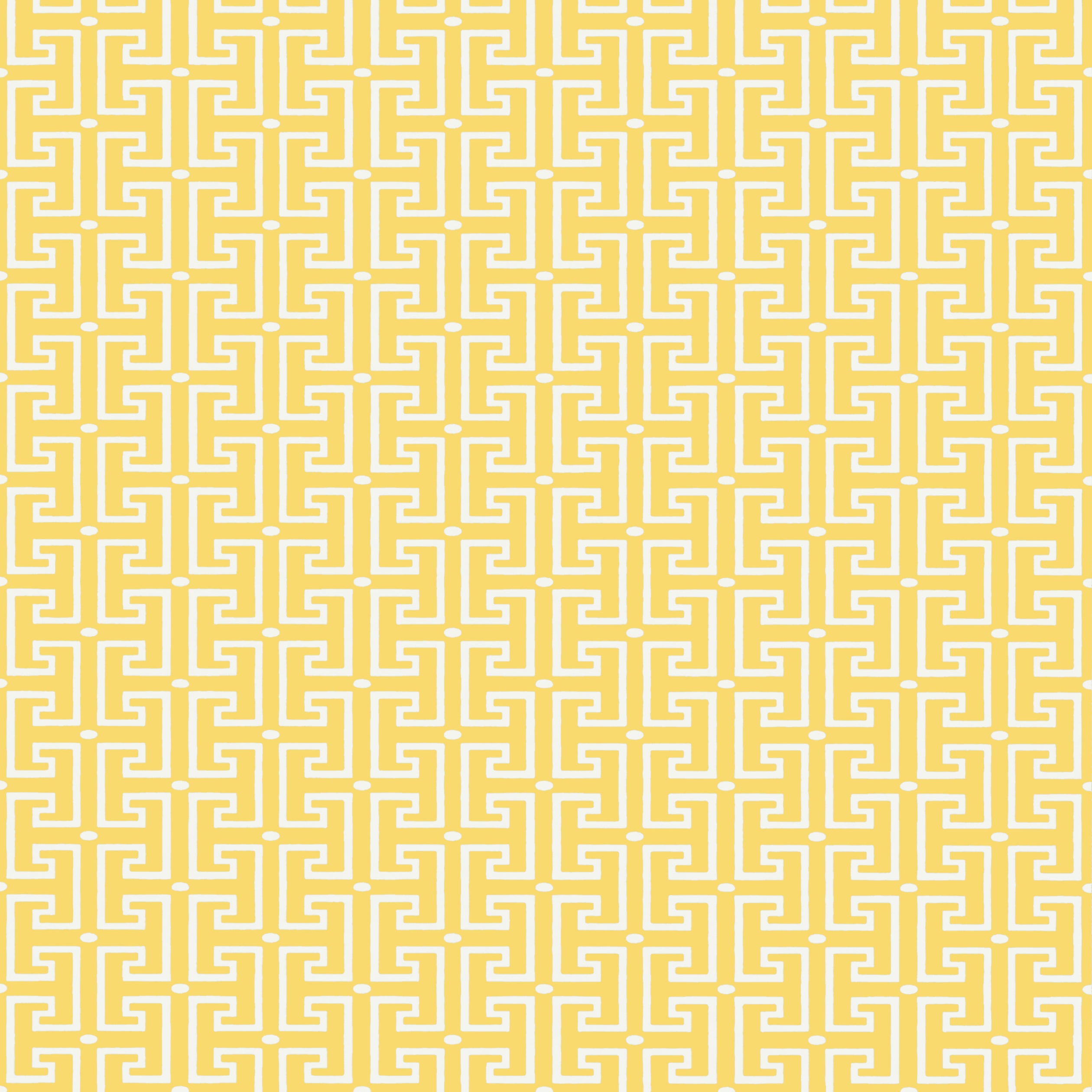 T Square fabric in yellow color - pattern number T20856 - by Thibaut in the Eden collection