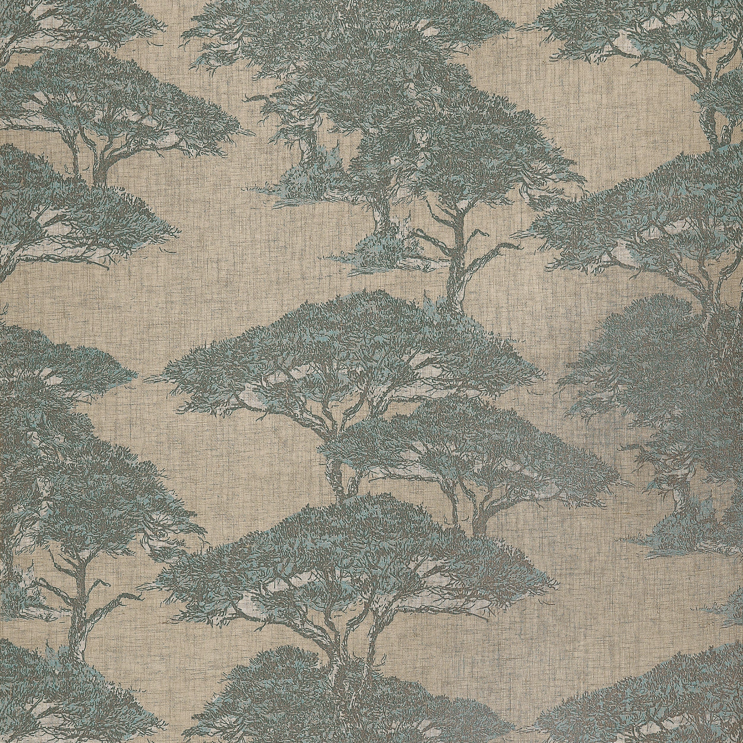 Torrey Pines wallpaper in spa blue color - pattern number T24437 - by Thibaut in the Yutori collection