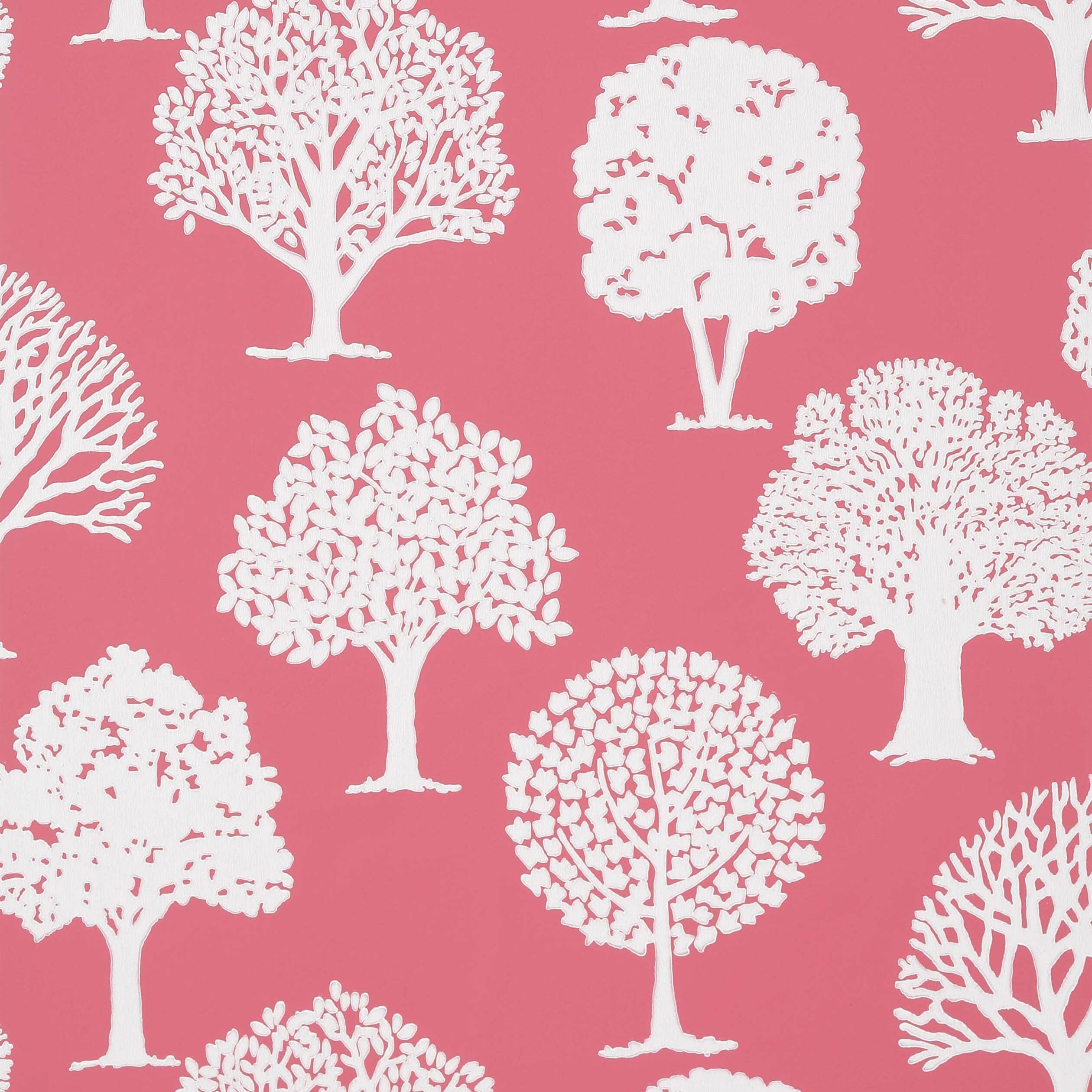 Russell Square wallpaper in raspberry color - pattern number T35111 - by Thibaut in the Graphic Resource collection