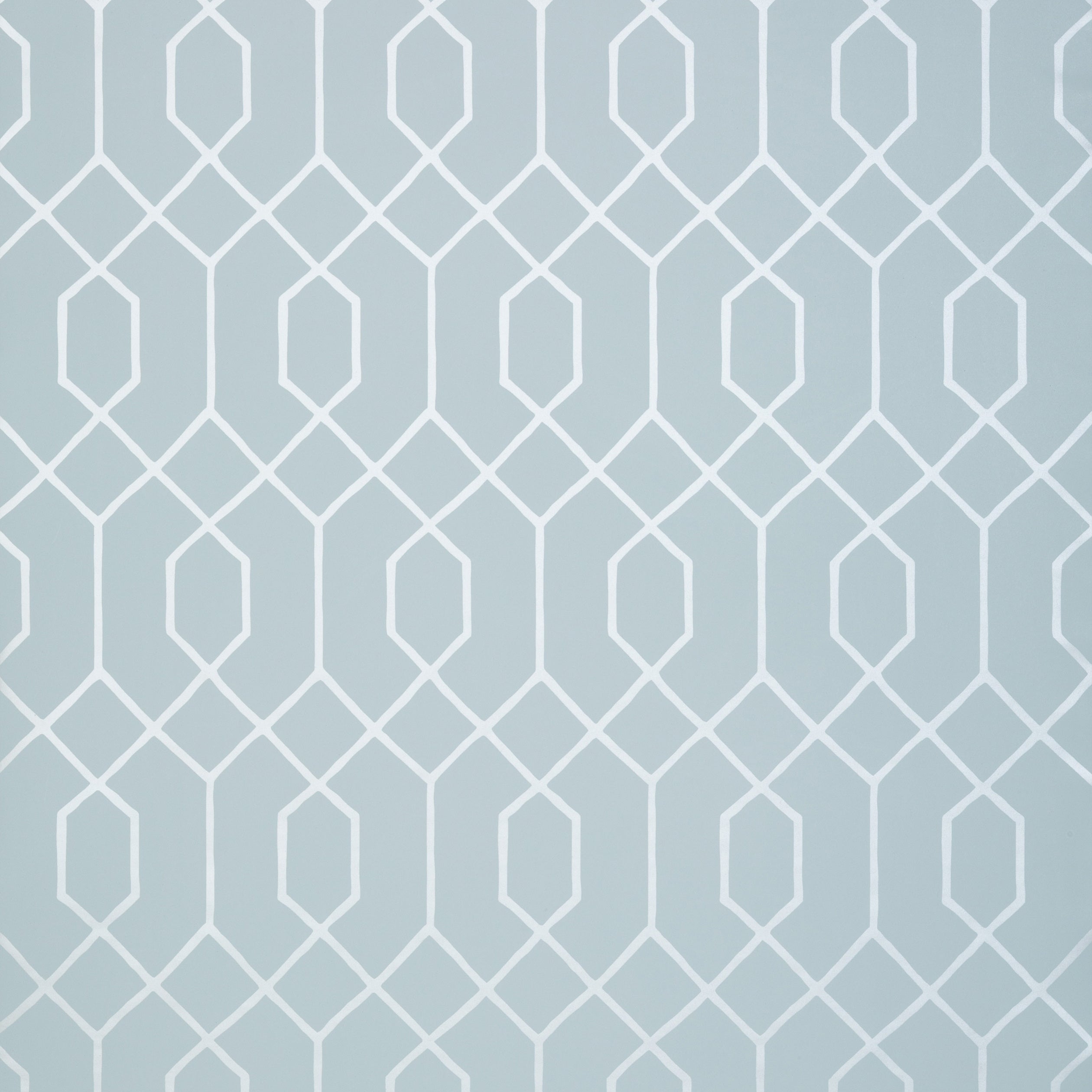 La Farge wallpaper in metallic silver on blue color - pattern number T35201 - by Thibaut in the Graphic Resource collection