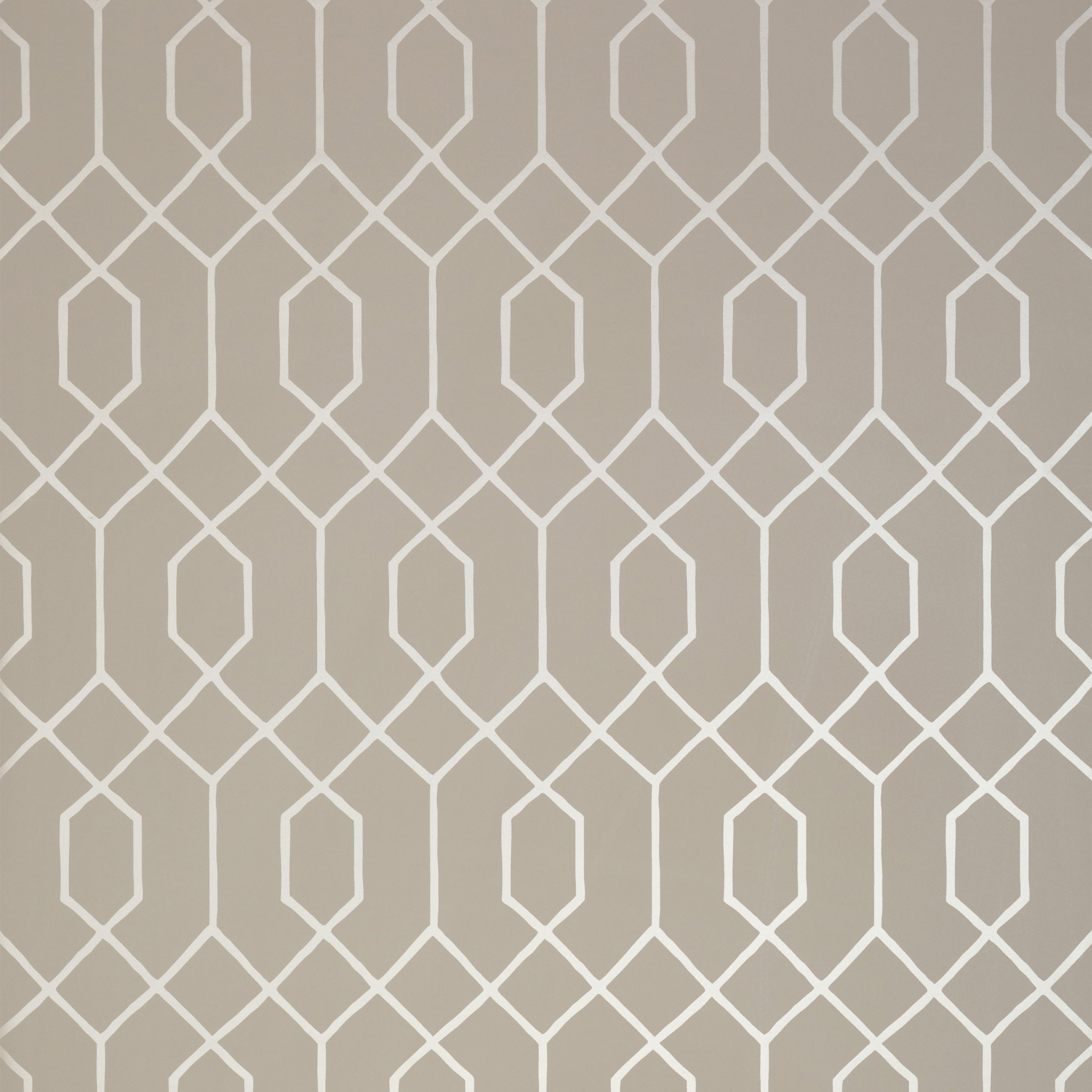 La Farge wallpaper in pewter on taupe color - pattern number T35203 - by Thibaut in the Graphic Resource collection