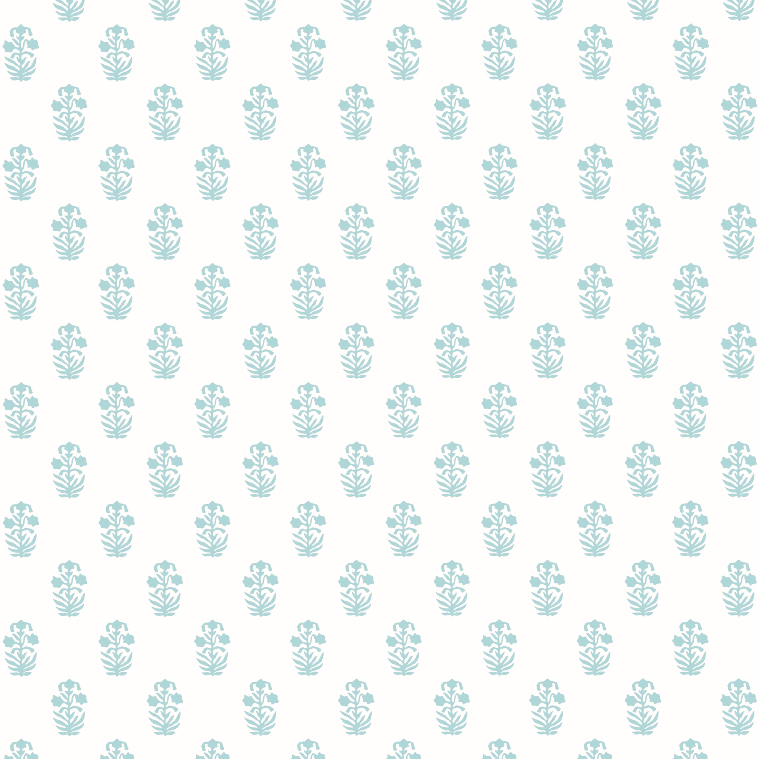 Corwin wallpaper in seaglass on white color - pattern number T36401 - by Thibaut in the Indienne collection
