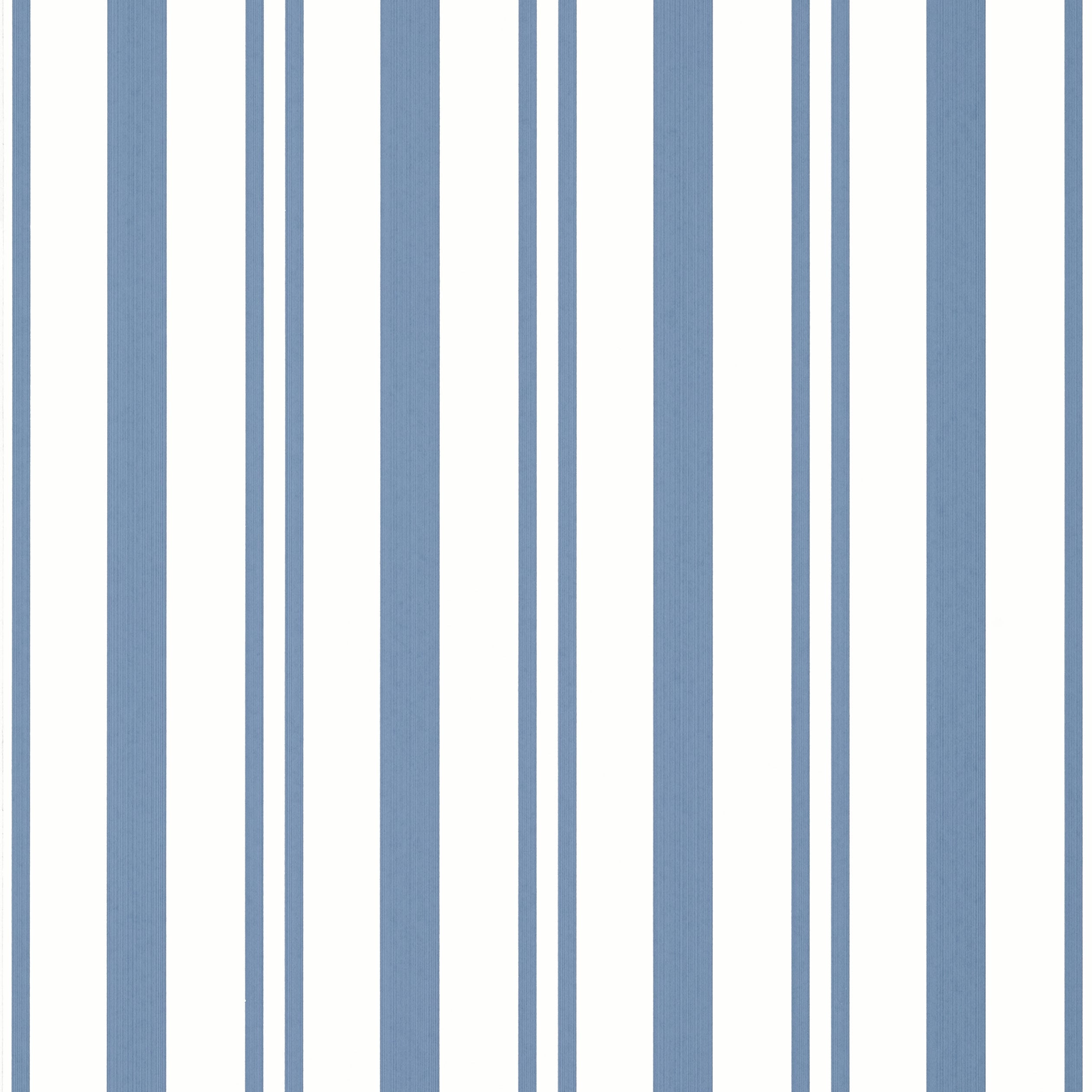 Maggie Stripe wallpaper in blue color - pattern number T36461 - by Thibaut in the Indienne collection