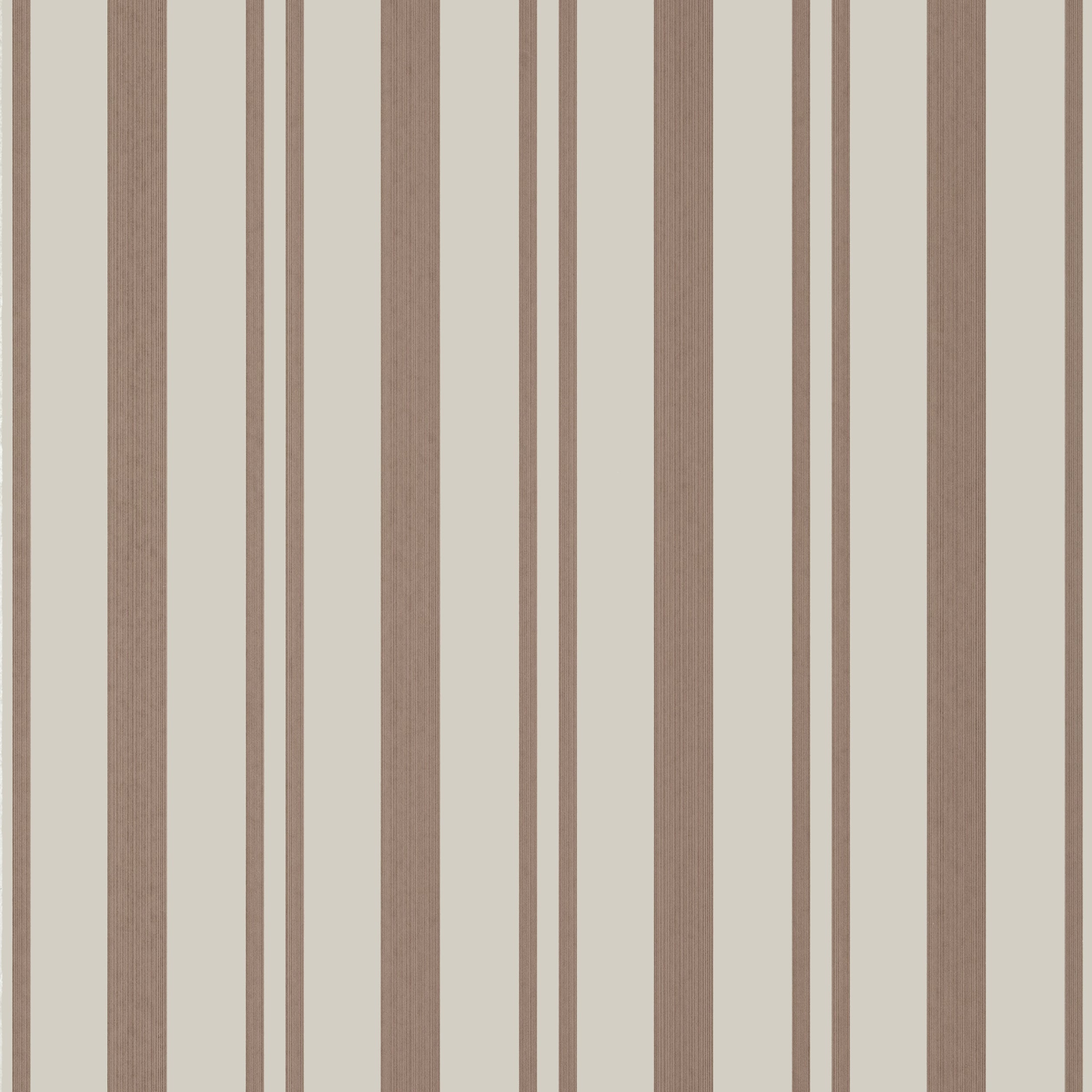 Maggie Stripe wallpaper in brown color - pattern number T36463 - by Thibaut in the Indienne collection