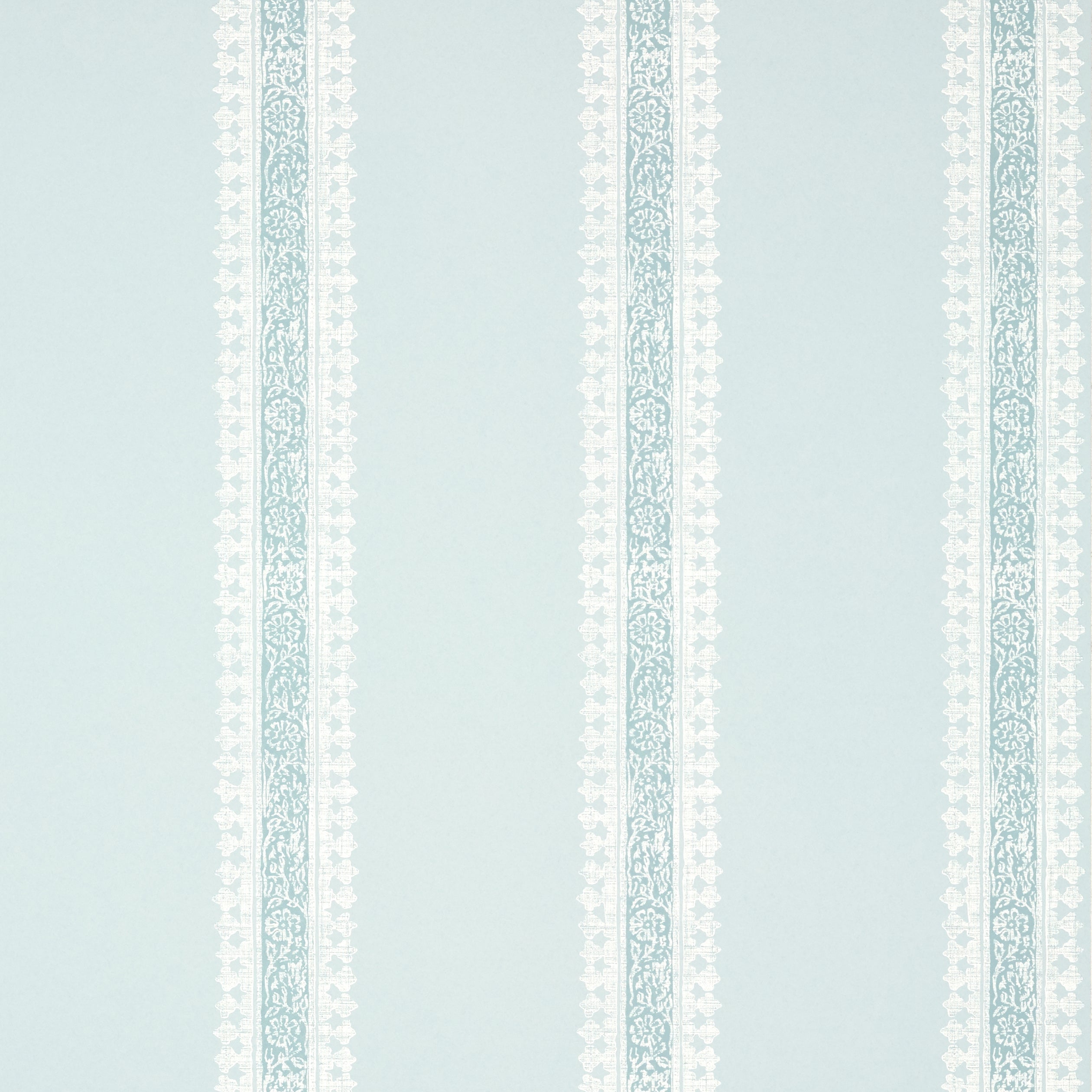 Cambridge Stripe wallpaper in robins egg color - pattern number T36468 - by Thibaut in the Indienne collection