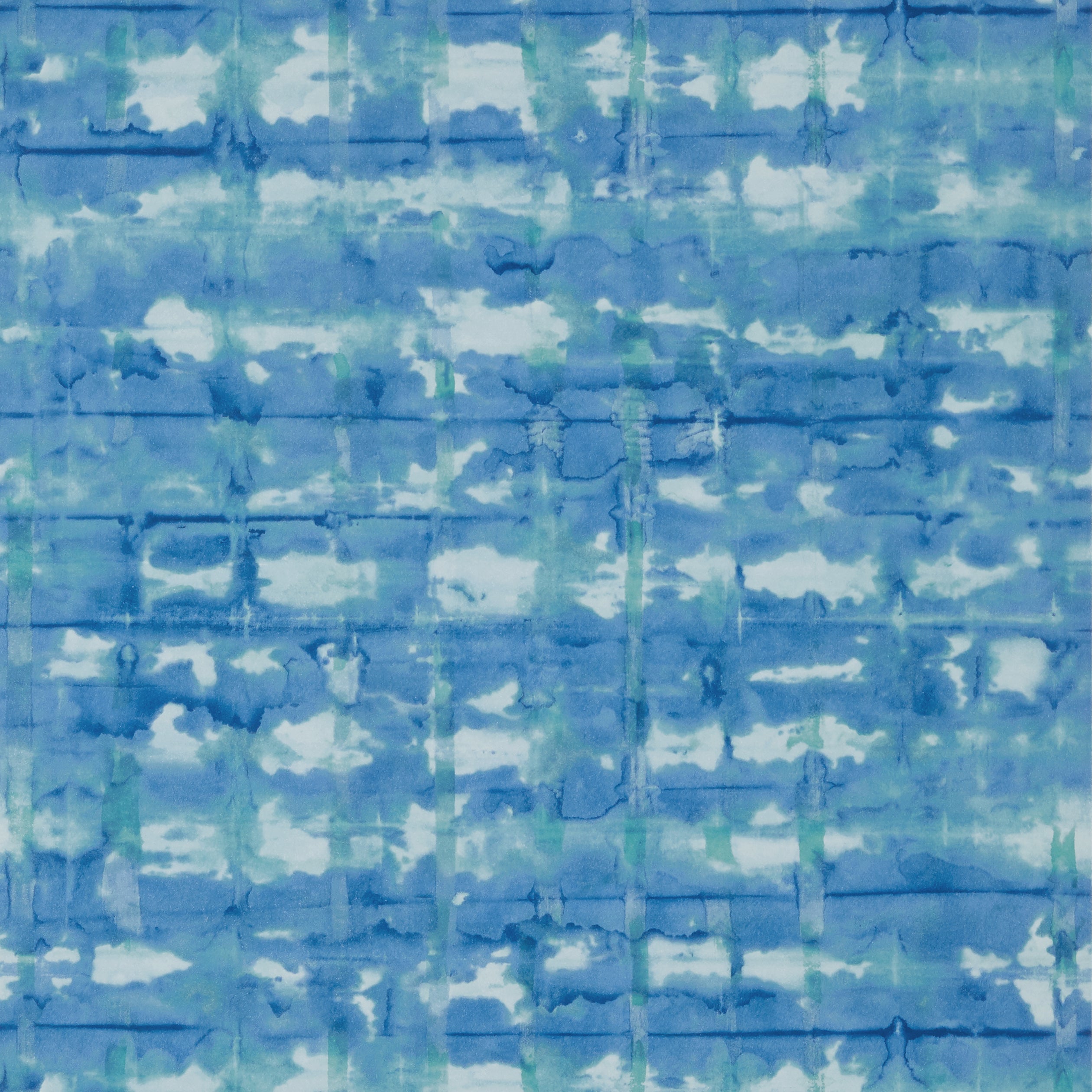 Illusion wallpaper in blue color - pattern number T41038 - by Thibaut in the Modern Resource Volume 4 collection