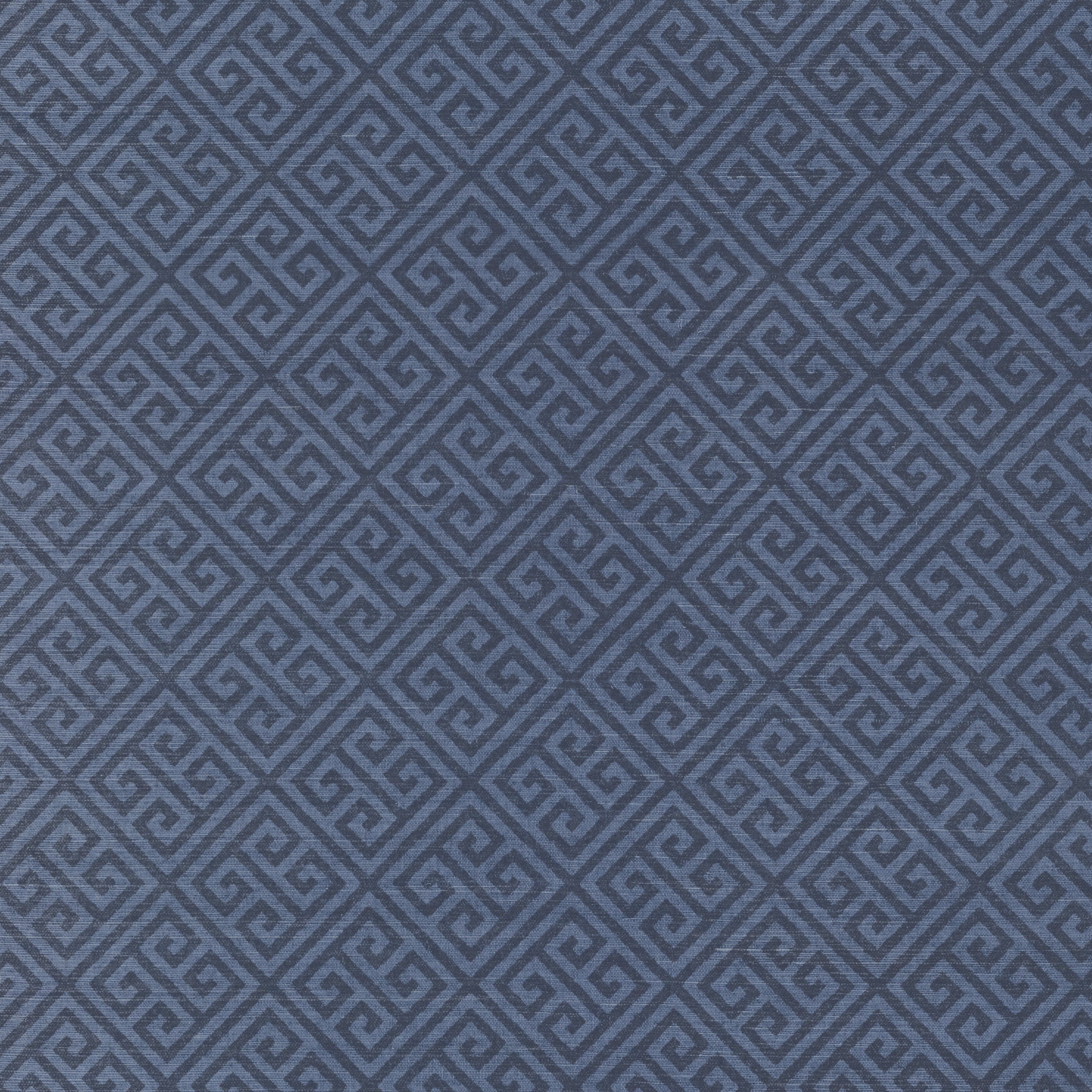 Maze Grasscloth wallpaper in navy color - pattern number T41196 - by Thibaut in the Grasscloth Resource Volume 3 collection
