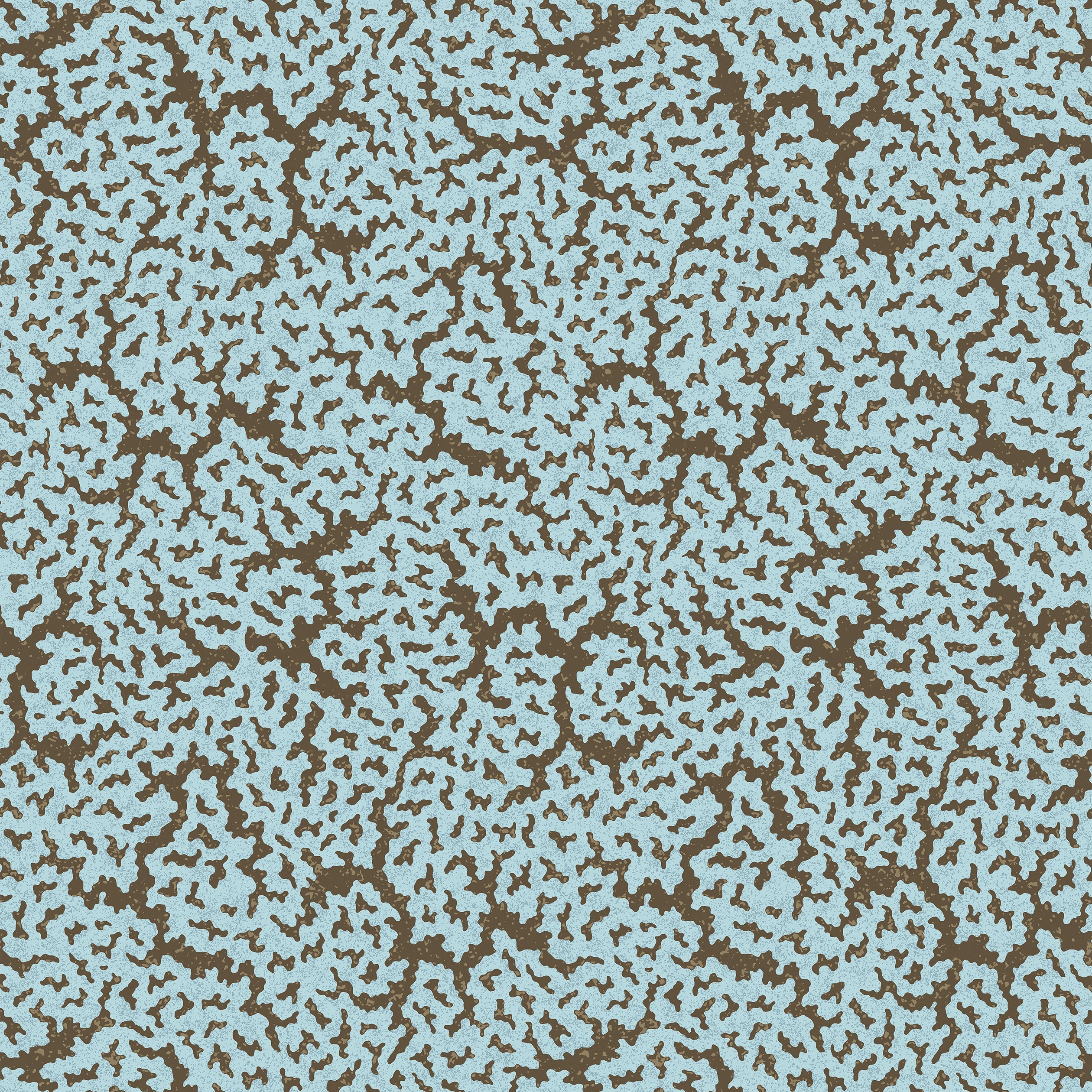 Maldives wallpaper in spa blue and brown color - pattern number T42045 - by Thibaut in the Sojourn collection