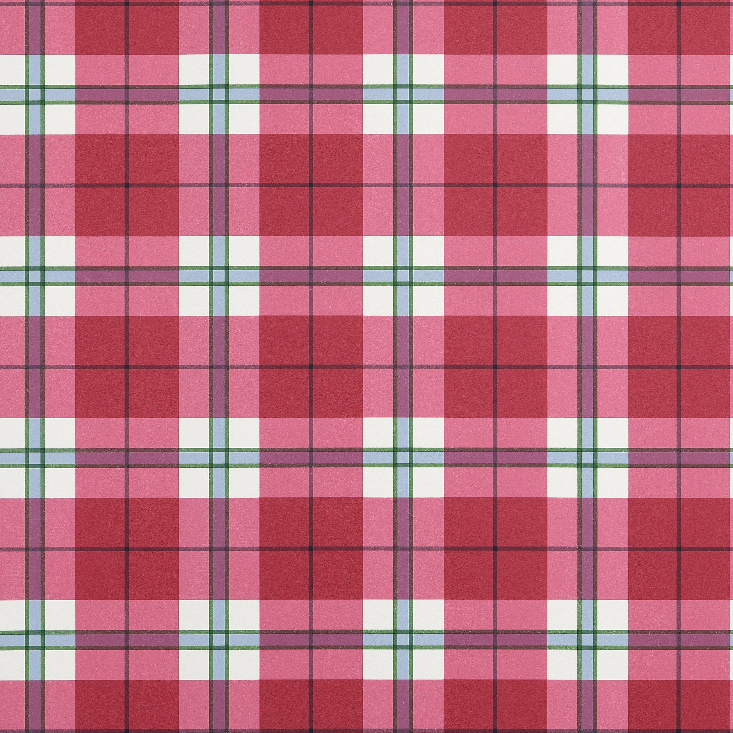 Douglas Plaid wallpaper in red color - pattern number T44070 - by Thibaut in the Stripes and Checks Resource collection
