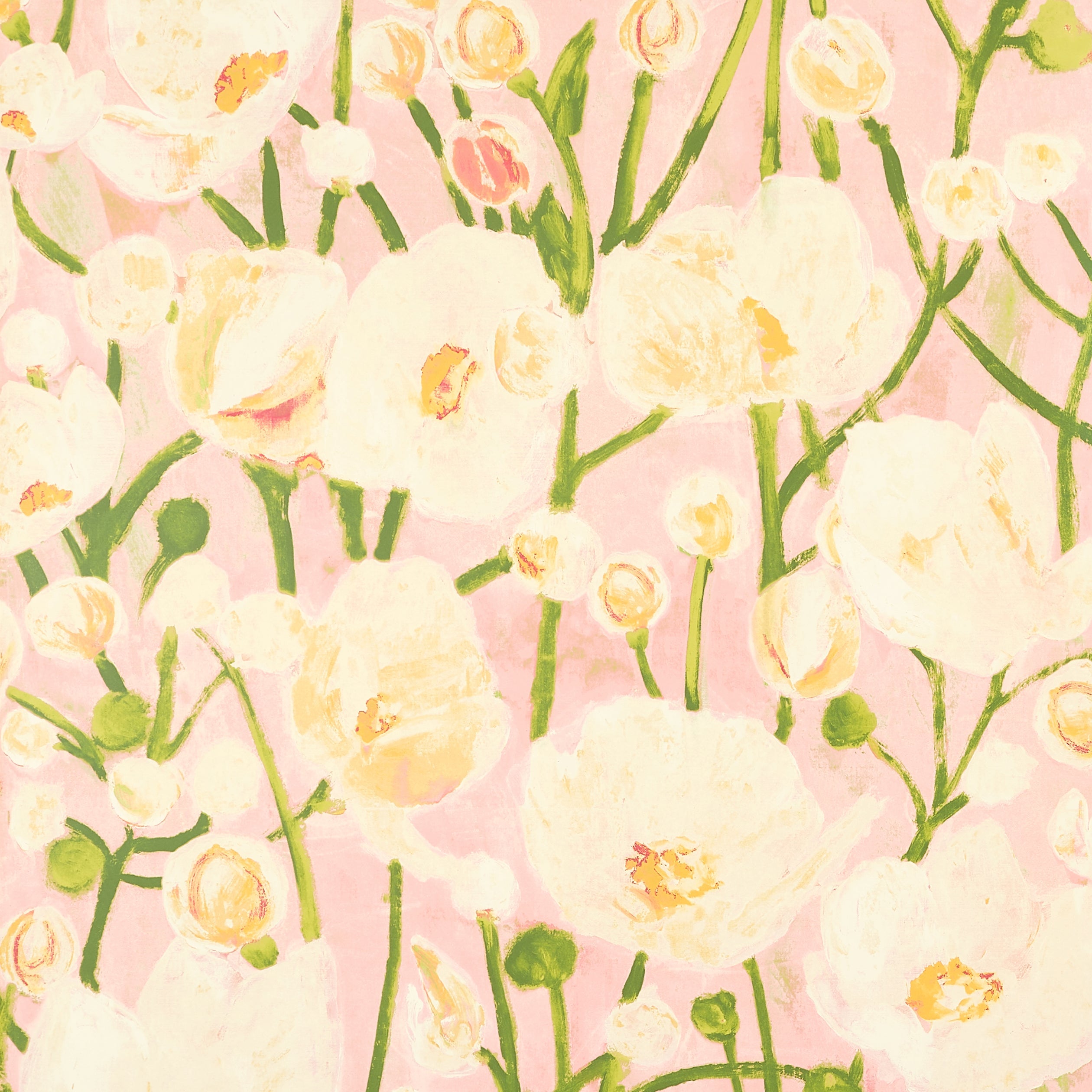 Tivoli wallpaper in seashell pink color - pattern number T45015 - by Thibaut in the Wanderlust collection