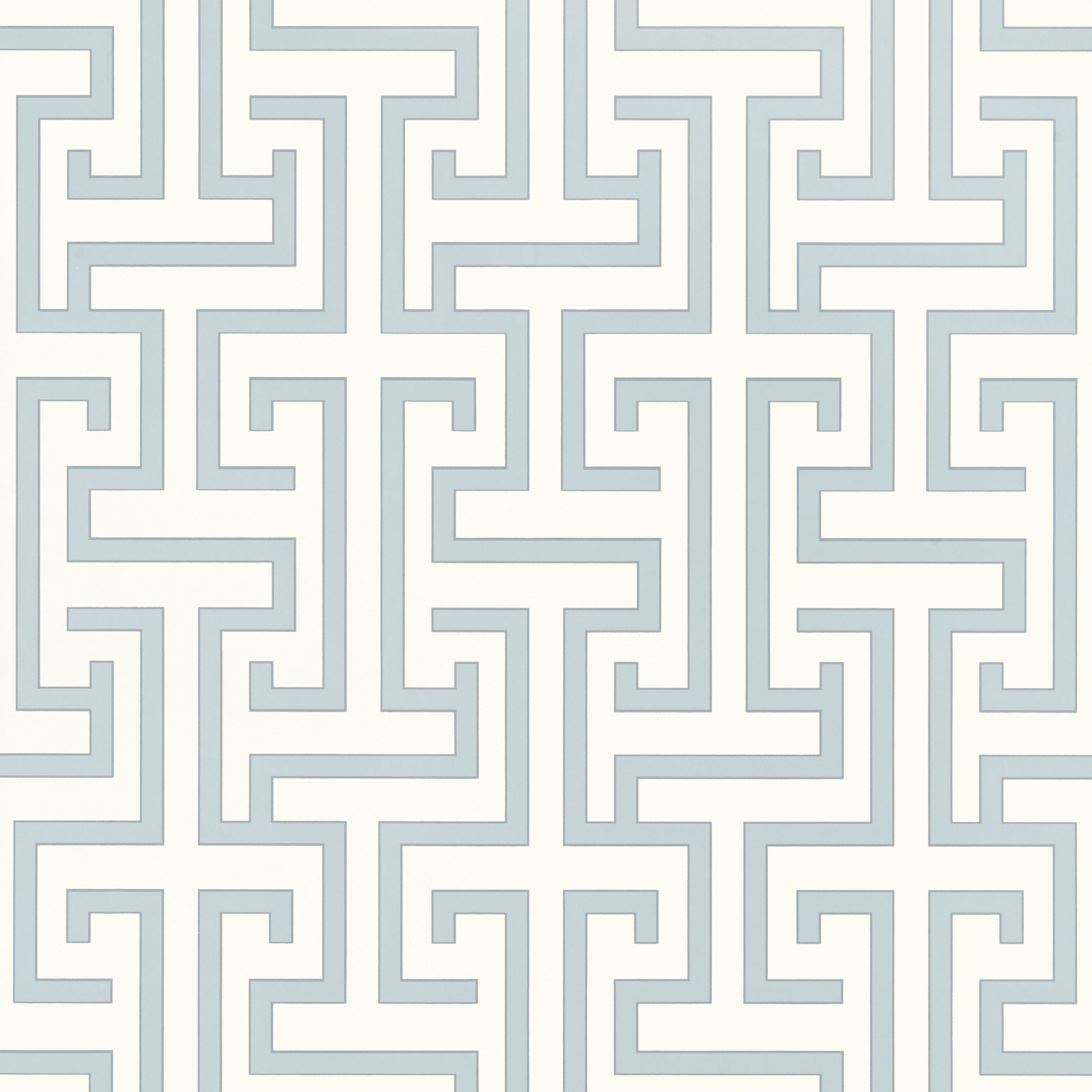 Ming Trail fabric in light blue color - pattern number T75474 - by Thibaut in the Dynasty collection