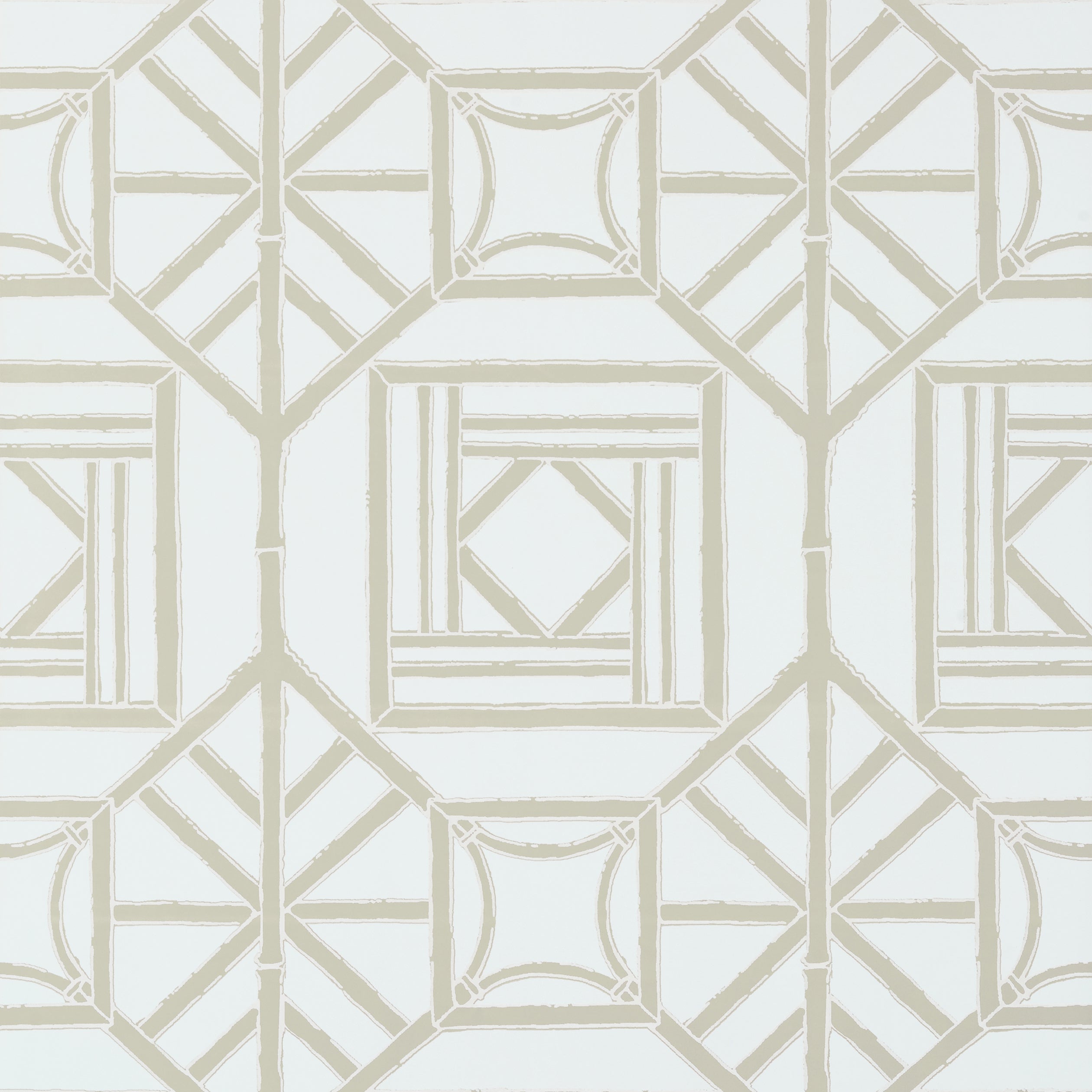 Shoji Panel wallpaper in aqua color - pattern number T75519 - by Thibaut in the Dynasty collection