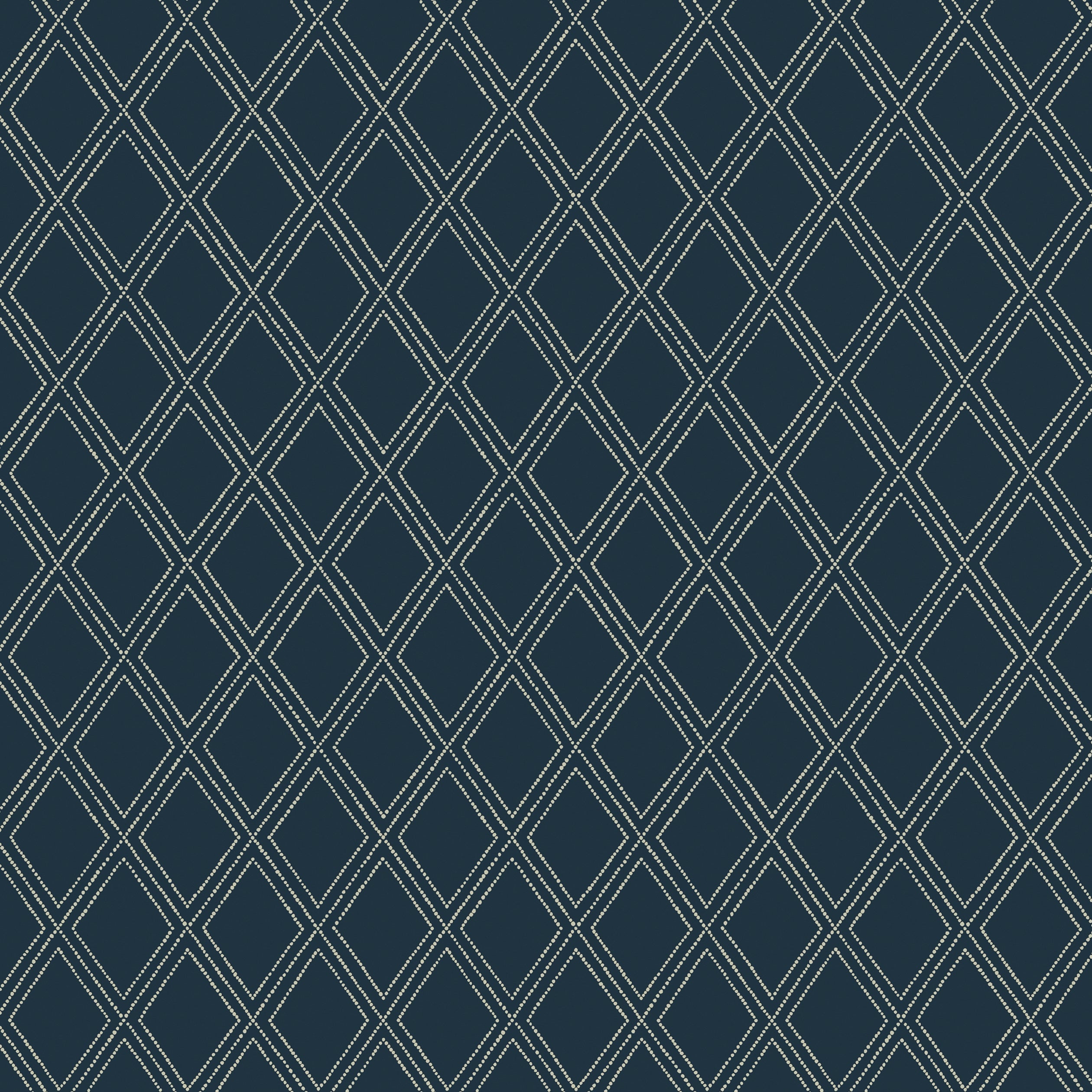 Bonaire wallpaper in cream on navy color - pattern number T88753 - by Thibaut in the Trade Routes collection