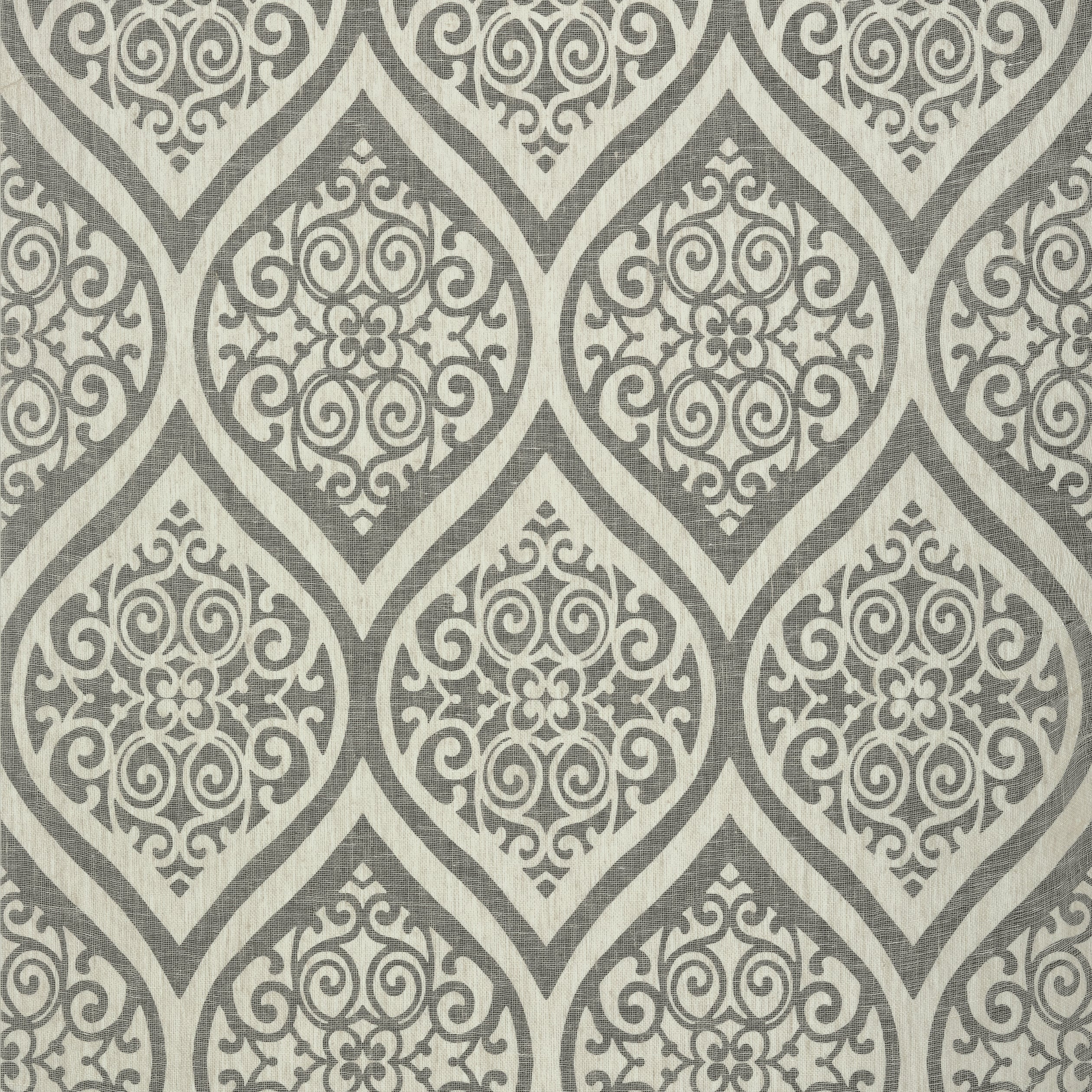 Tangiers fabric in black on off white color - pattern number T89149 - by Thibaut in the Damask Resource Volume 4 collection