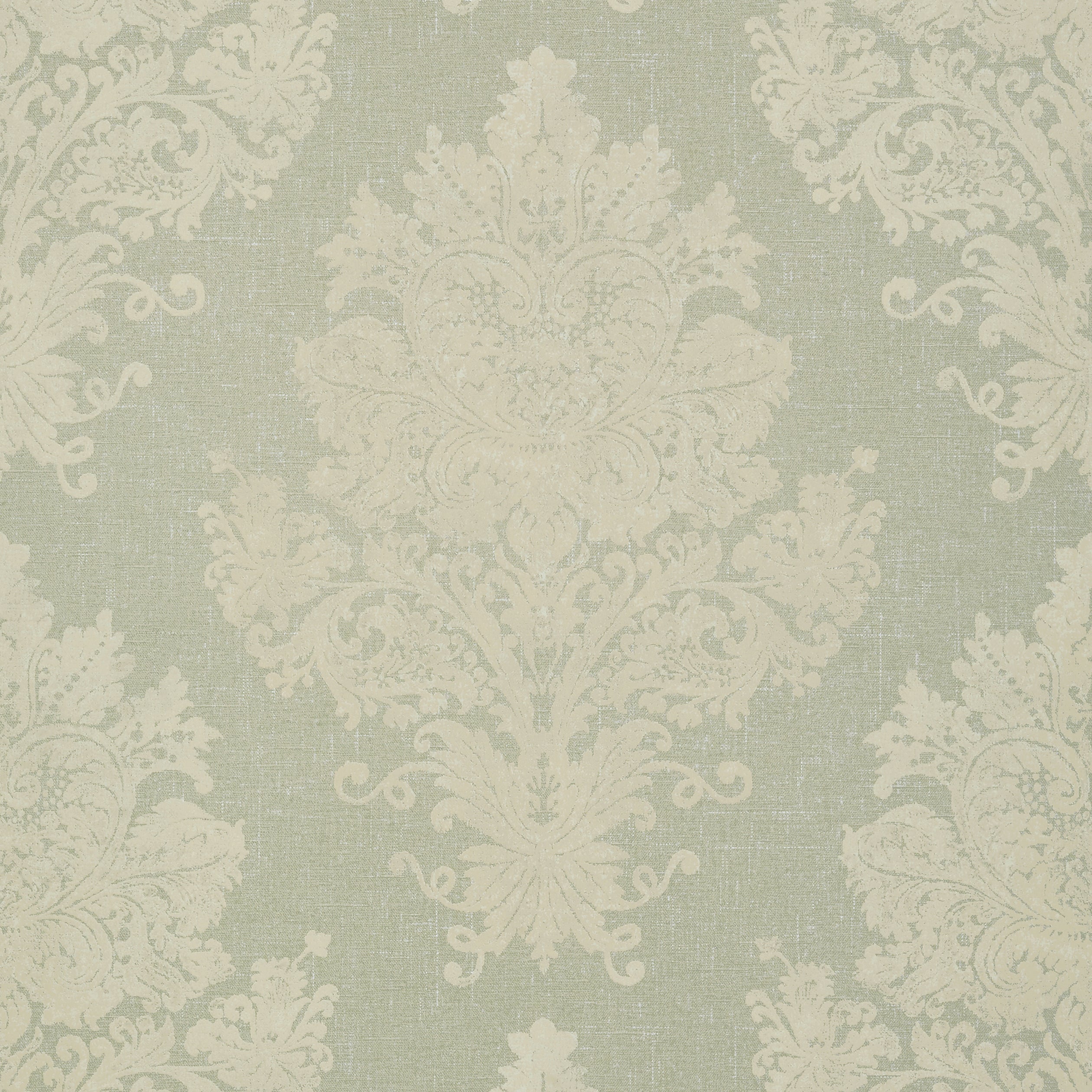 Licata fabric in sage color - pattern number T89153 - by Thibaut in the Damask Resource Volume 4 collection