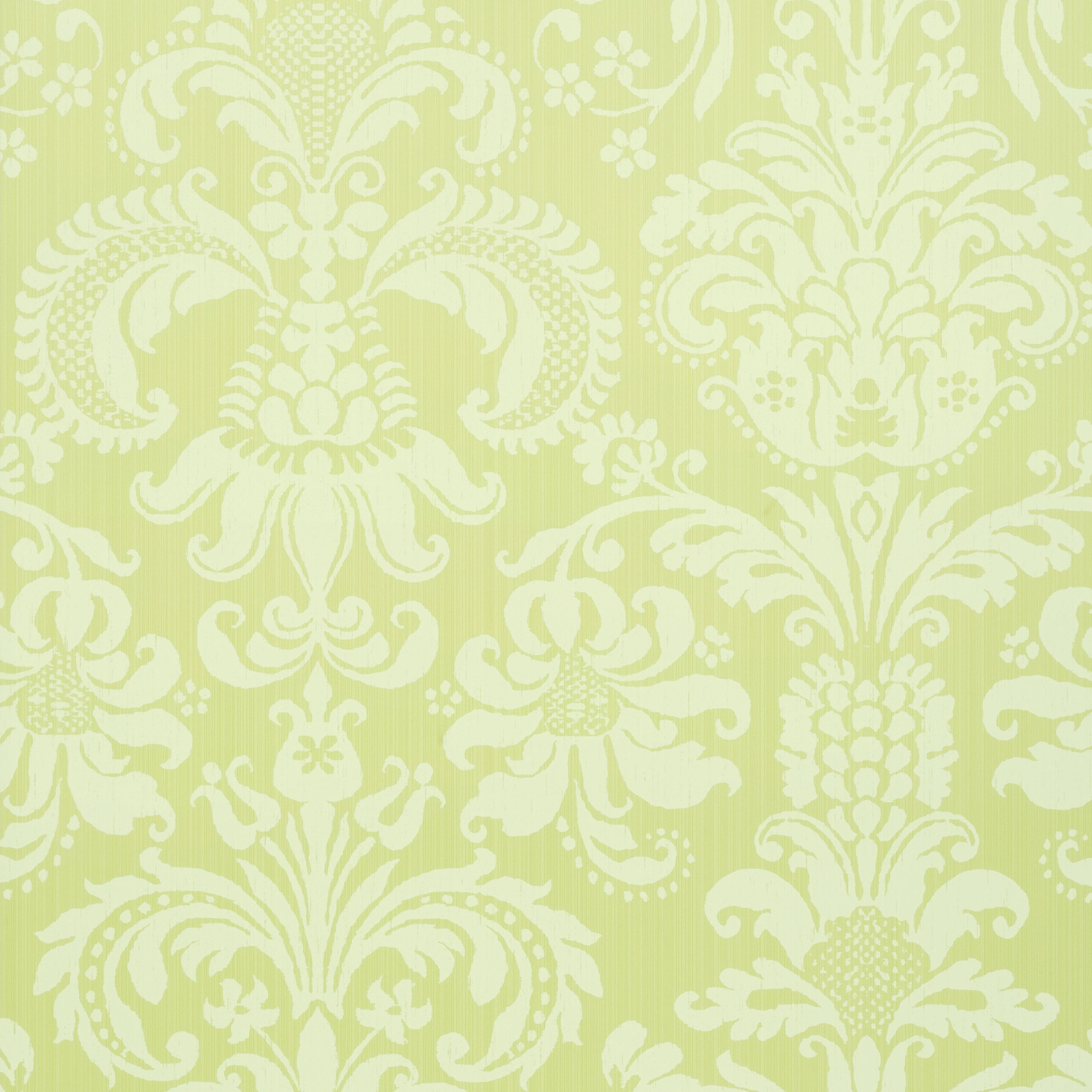 Ashley Damask fabric in citron color - pattern number T89168 - by Thibaut in the Damask Resource Volume 4 collection