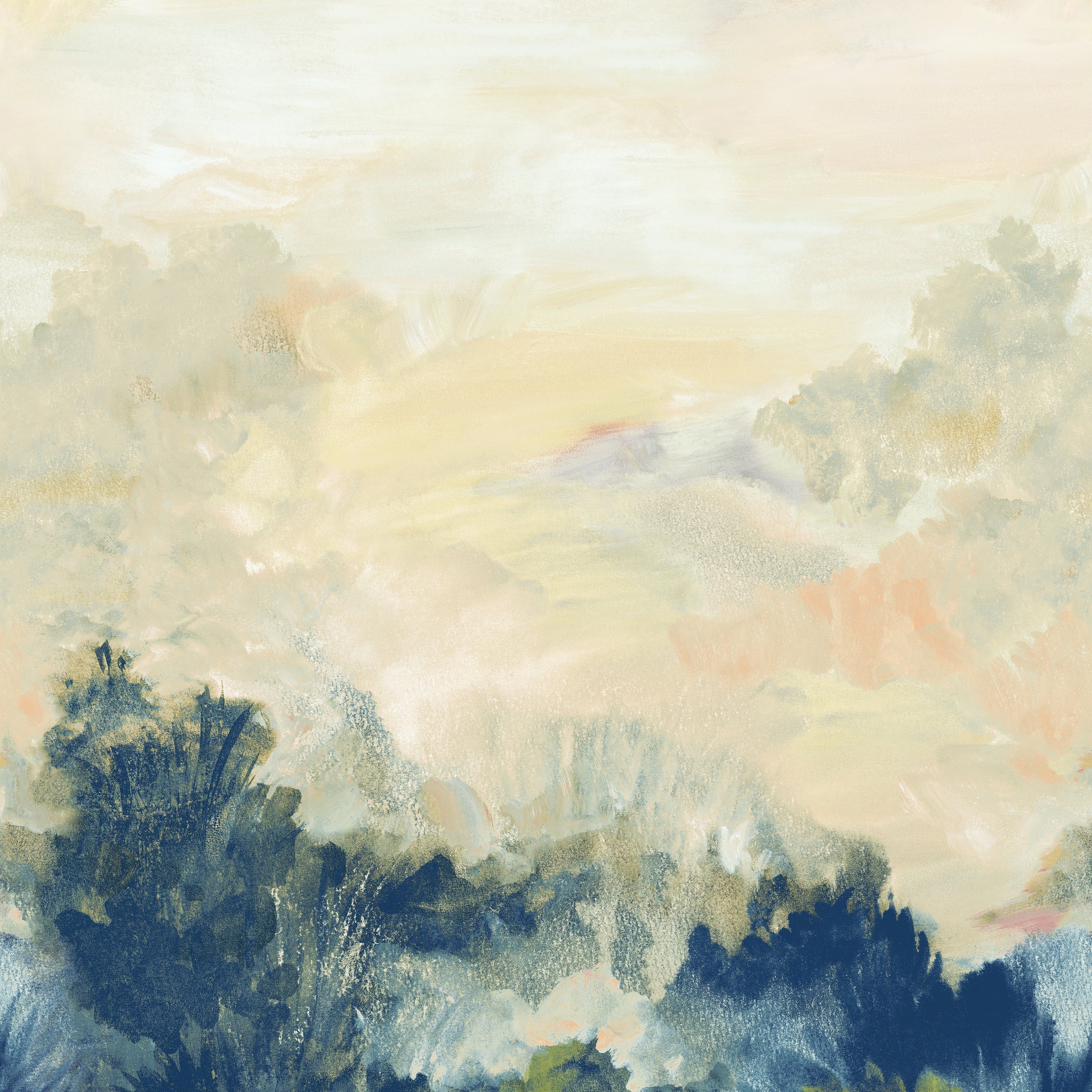 Twilight mural in multi color - pattern number TM41056 - by Thibaut in the Modern Resource Volume 4 collection