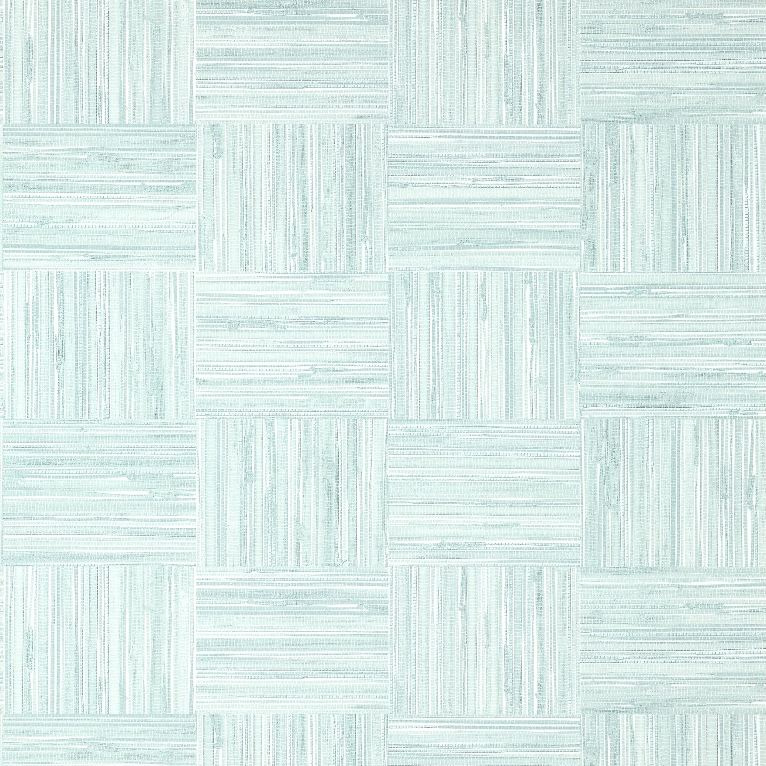 Bayshore Basket wallpaper in robins egg color - pattern number TWW14591 - by Thibaut in the Texture Resource Volume 8 collection