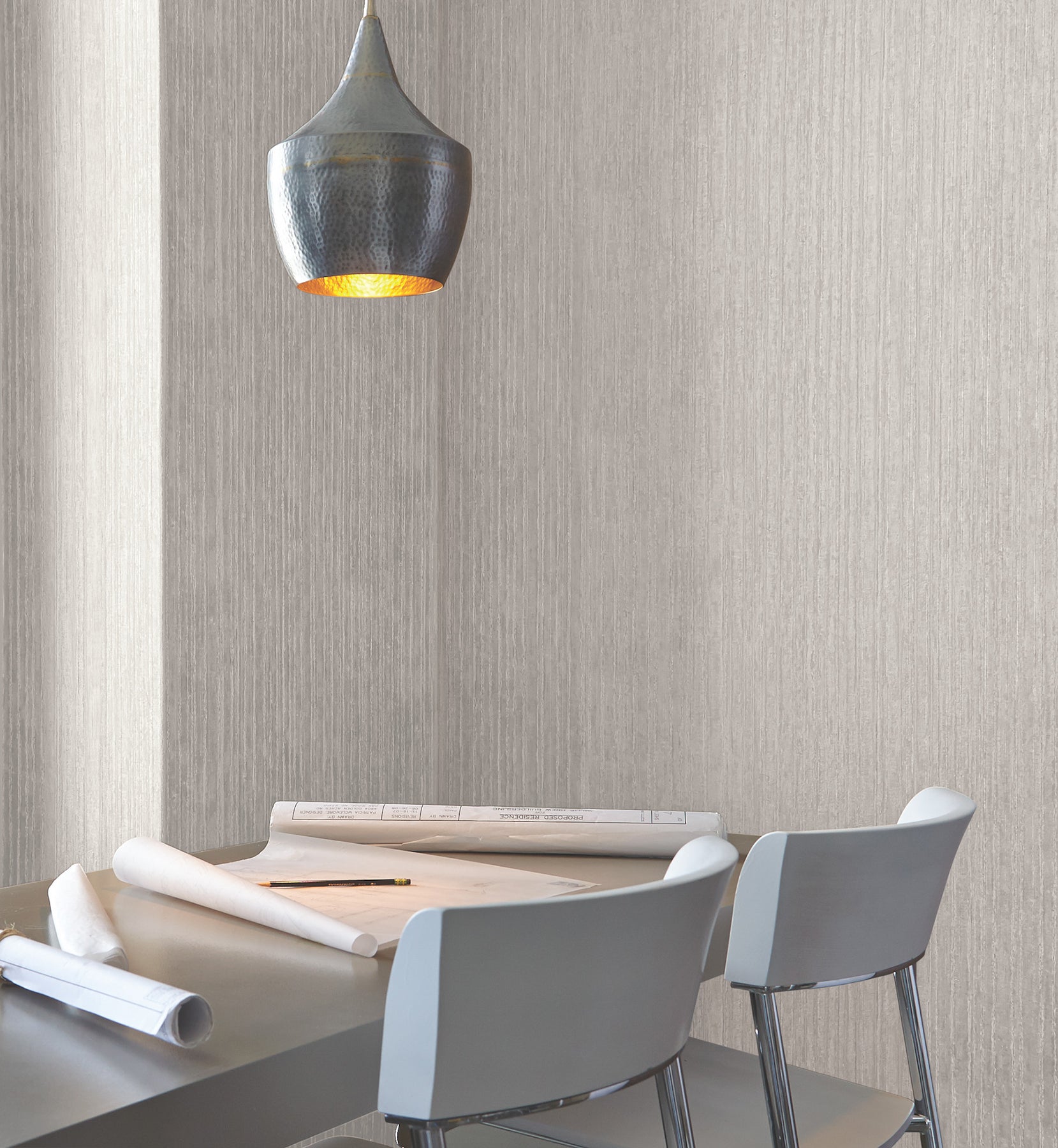 Precious Metal Wallpaper in pearl color - pattern number UW1023N - by York in the Atmosphere Digest collection