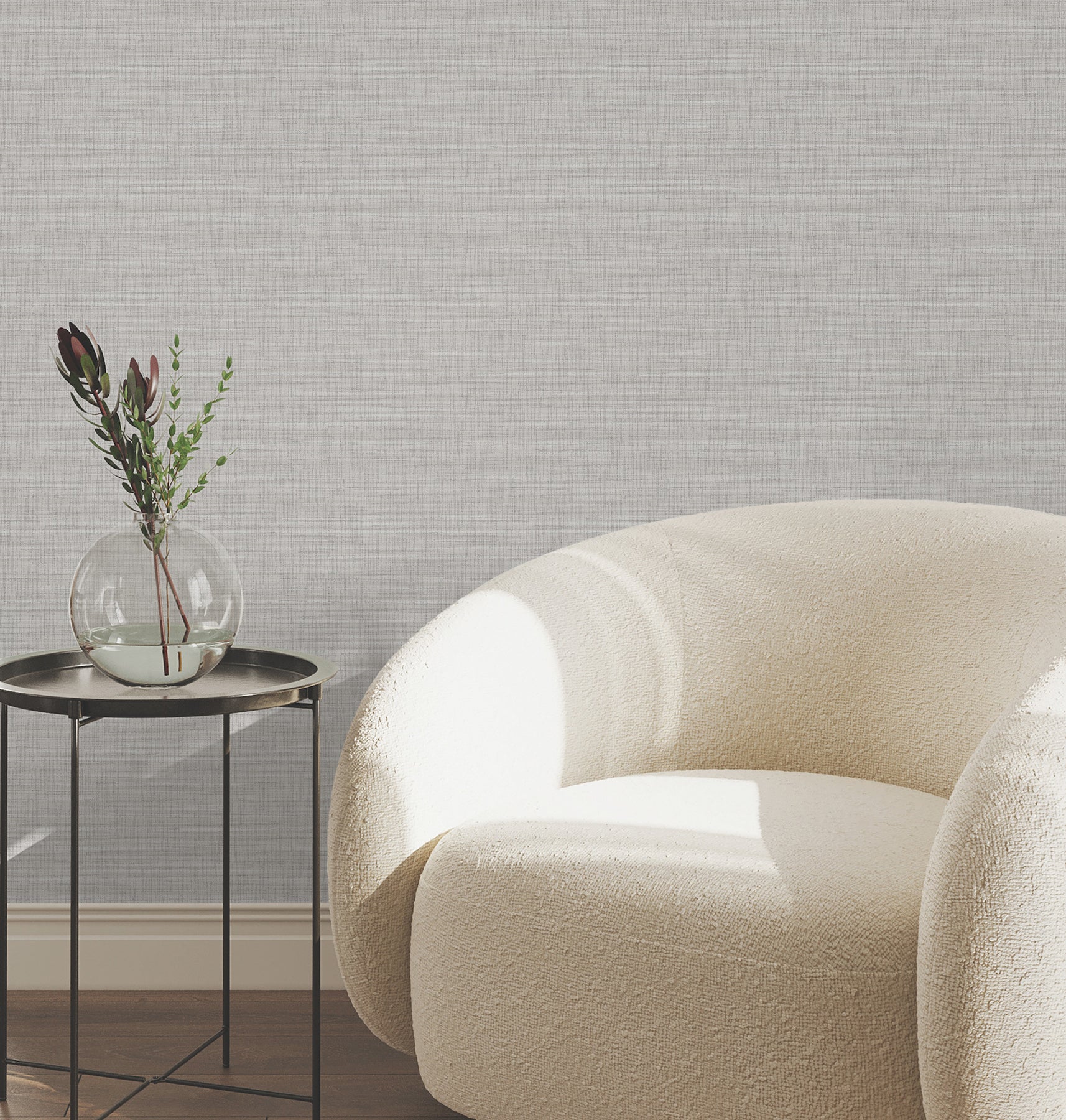 Down To Earth Wallpaper in light grey color - pattern number UW1039N - by York in the Atmosphere Digest collection