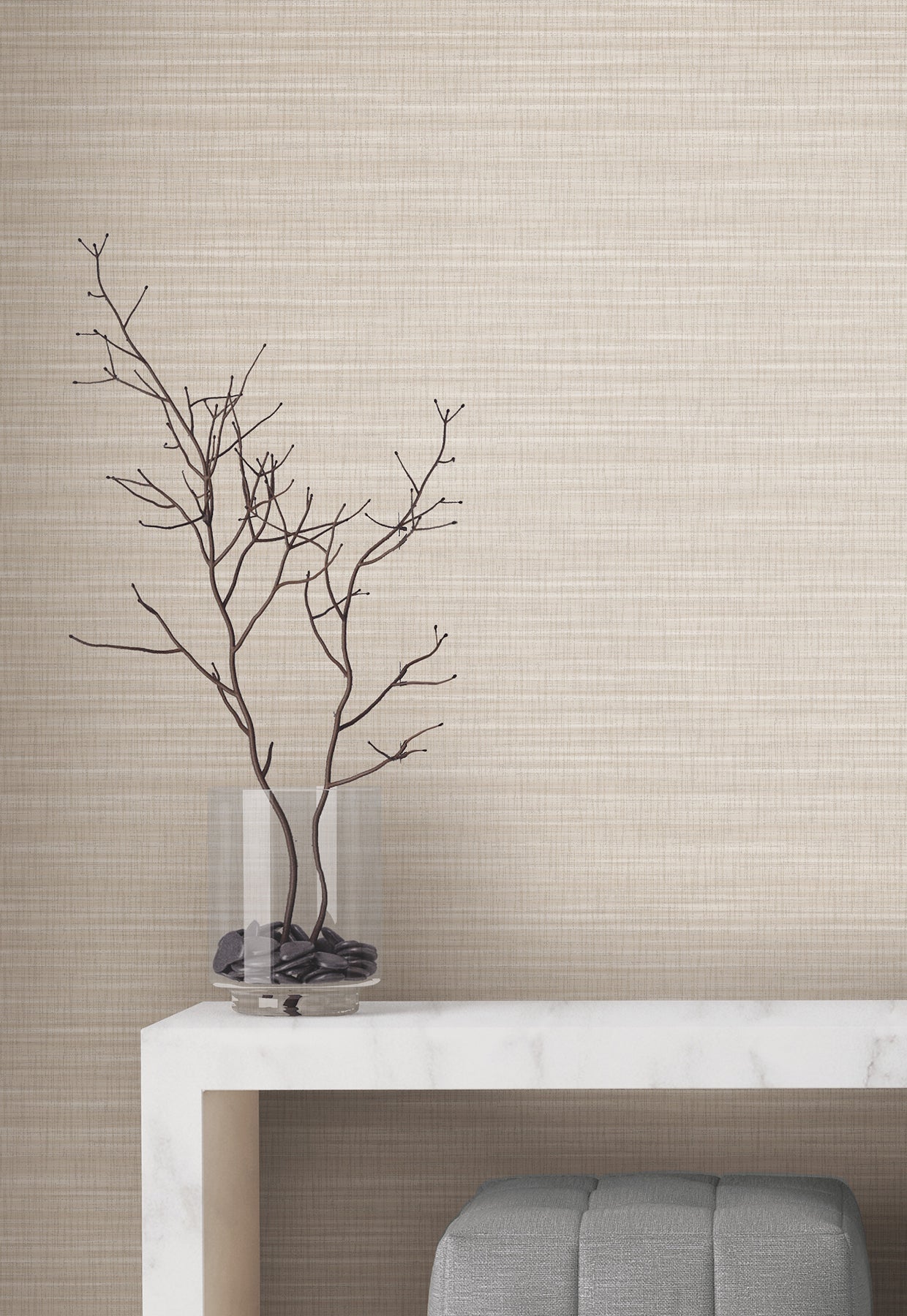 Down To Earth Wallpaper in beige color - pattern number UW1043N - by York in the Atmosphere Digest collection