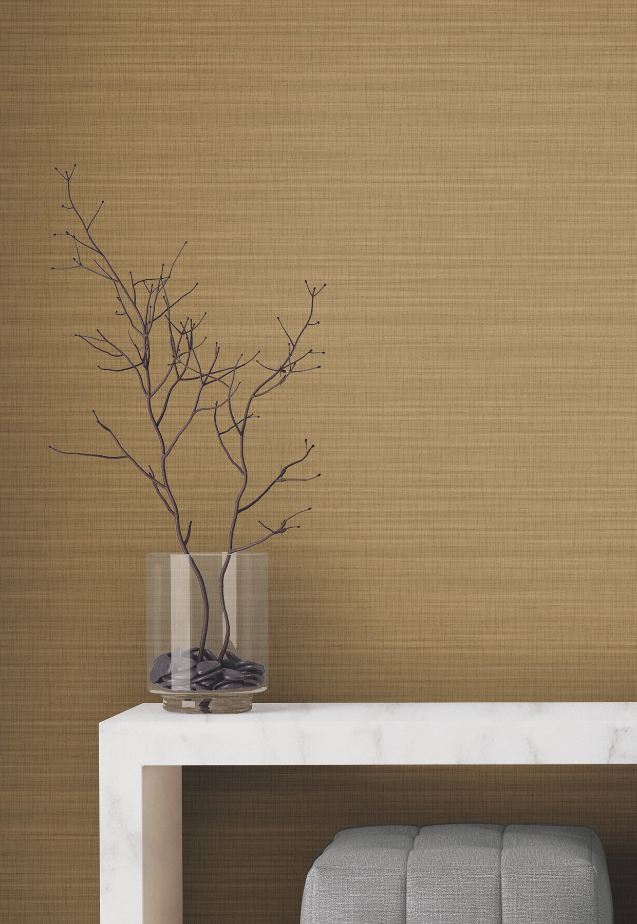 Down To Earth Wallpaper in brass color - pattern number UW1045N - by York in the Atmosphere Digest collection