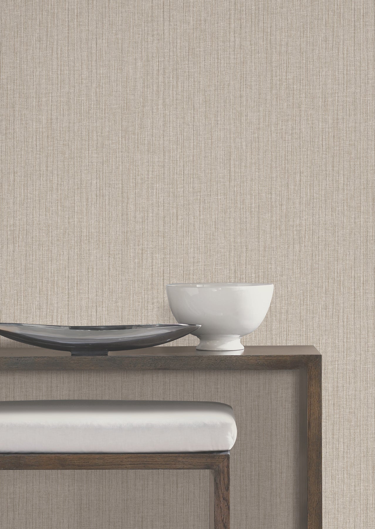 Silk Spun Wallpaper in taupe color - pattern number UW1055N - by York in the Atmosphere Digest collection