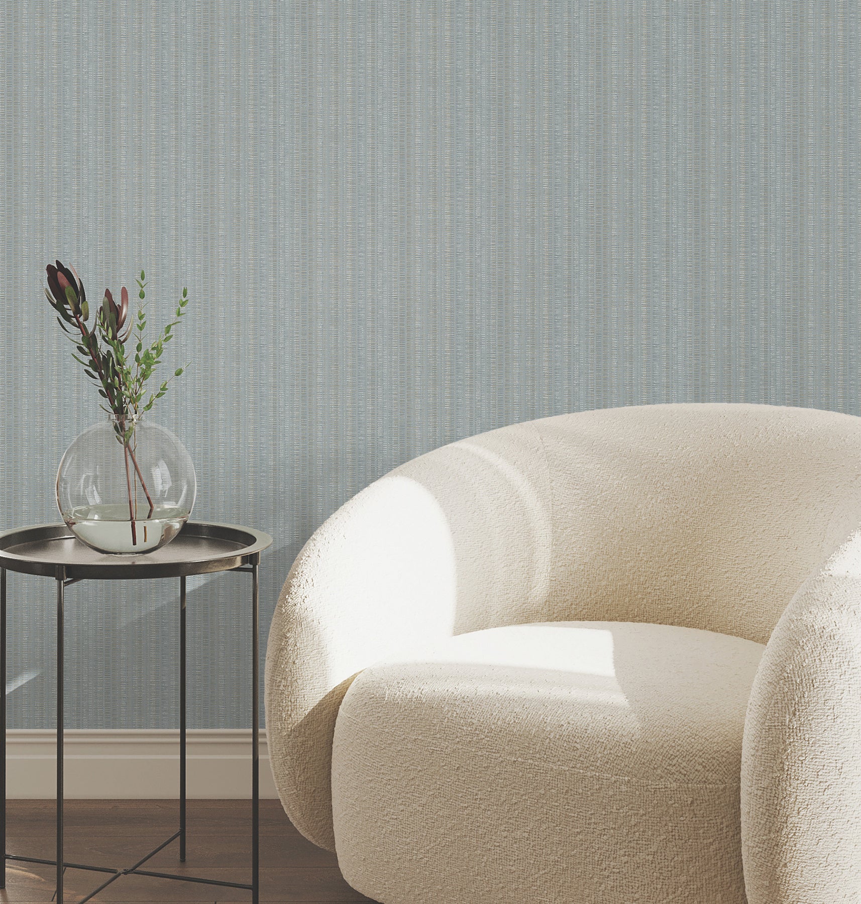 Line In The Sand Wallpaper in light blue color - pattern number UW1091N - by York in the Atmosphere Digest collection
