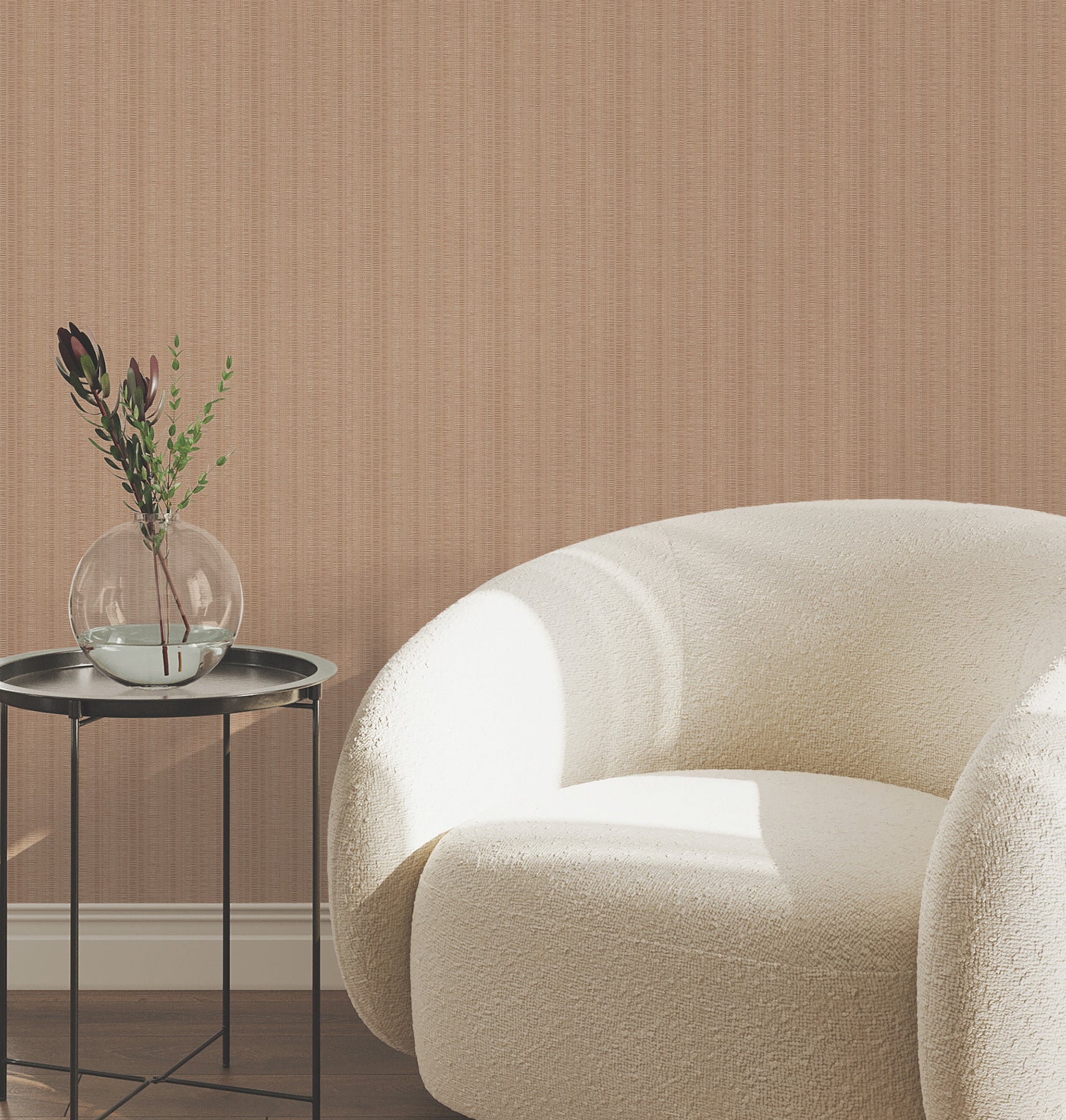 Line In The Sand Wallpaper in salmon color - pattern number UW1096N - by York in the Atmosphere Digest collection