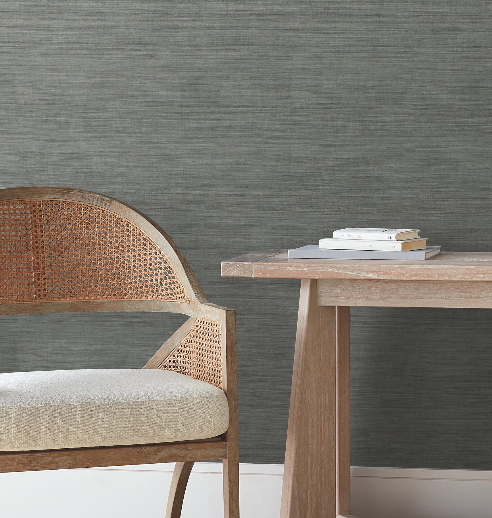 Silk Essence Wallpaper in turquoise color - pattern number UW1103N - by York in the Atmosphere Digest collection