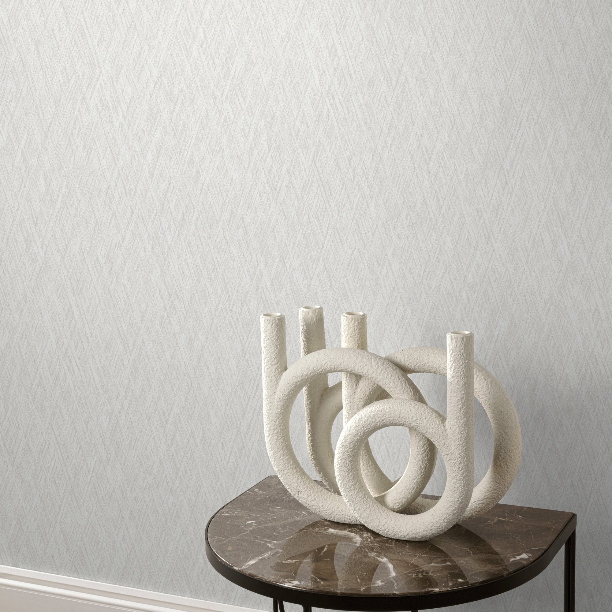Faux Unis Geometric Wallpaper in beige color - pattern number VE1001 - by Grandeco in the Very collection