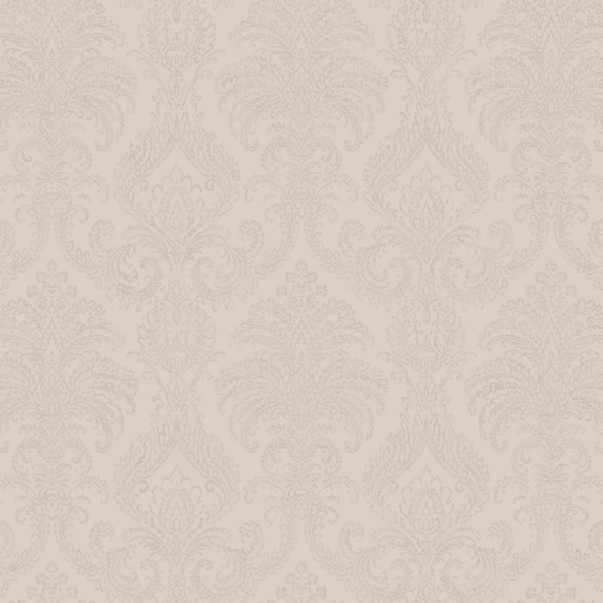 Medallion All-over Print Wallpaper in beige color - pattern number VE3204 - by Grandeco in the Very collection