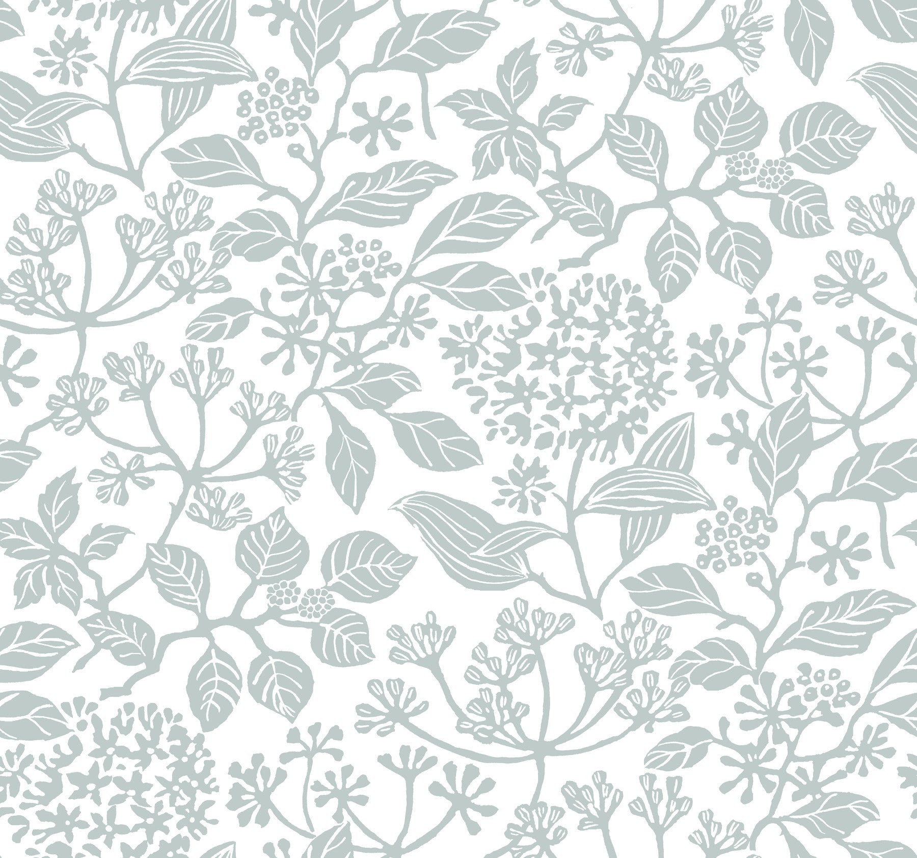 Rowen wallpaper in pale blue color - pattern number VP1346 - by Antonina Vella in the Jardin collection