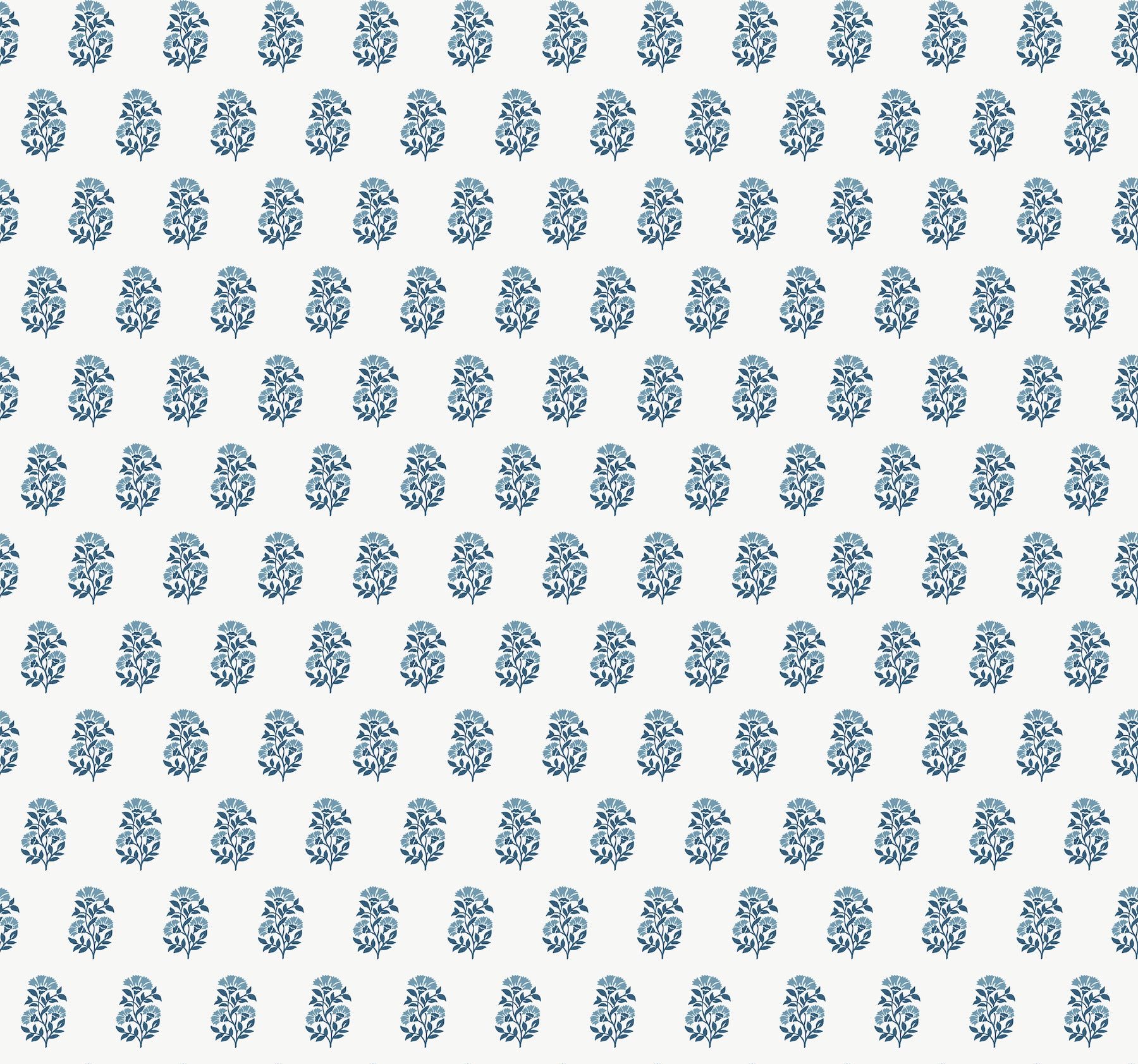 Sylvie wallpaper in indigo color - pattern number VP1384 - by Antonina Vella in the Jardin collection