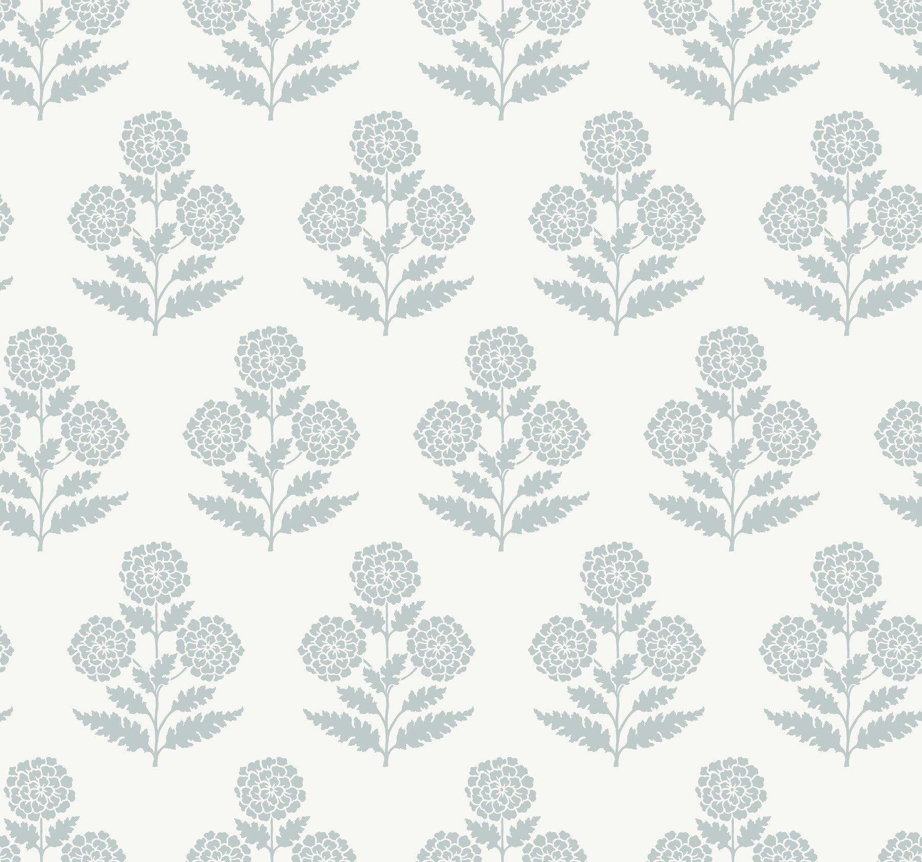 Souci wallpaper in pale blue color - pattern number VP1431 - by Antonina Vella in the Jardin collection