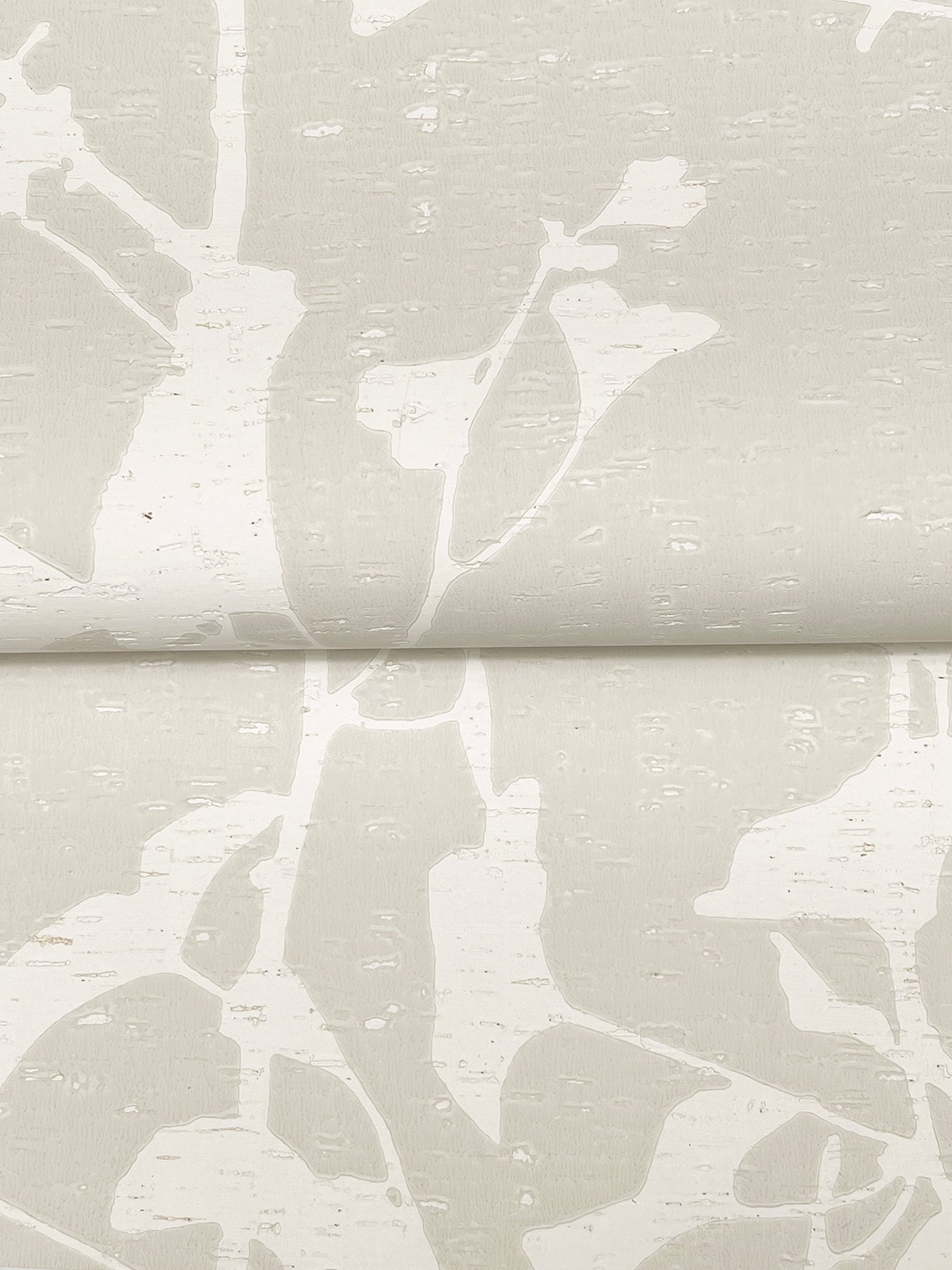 Ginkgo Silhouette wallpaper in taupe color - pattern number VR1507 - by Ronald Redding in the Caviar collection